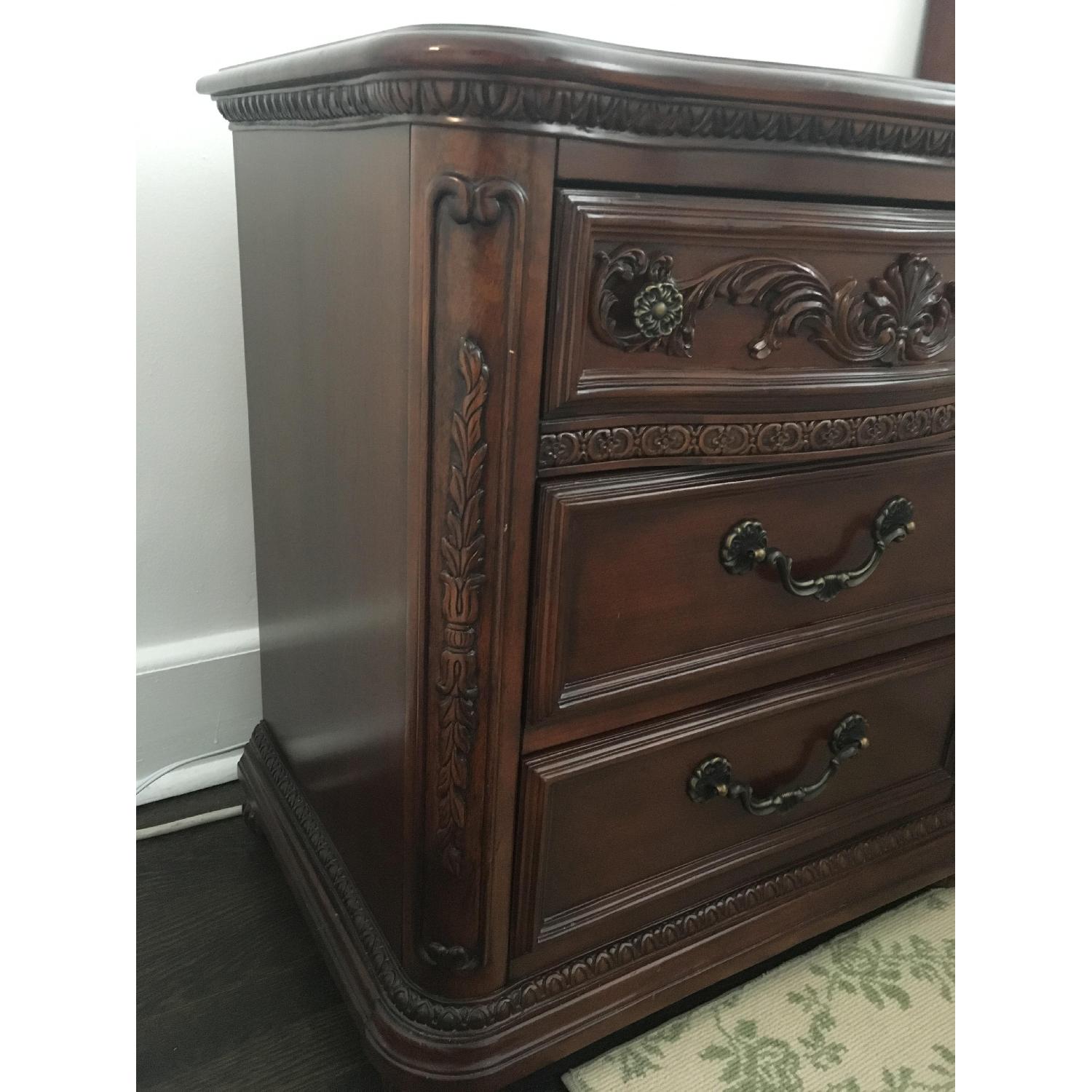 Laura Ashley Dark Wood 3-Drawer Nightstand - image-3