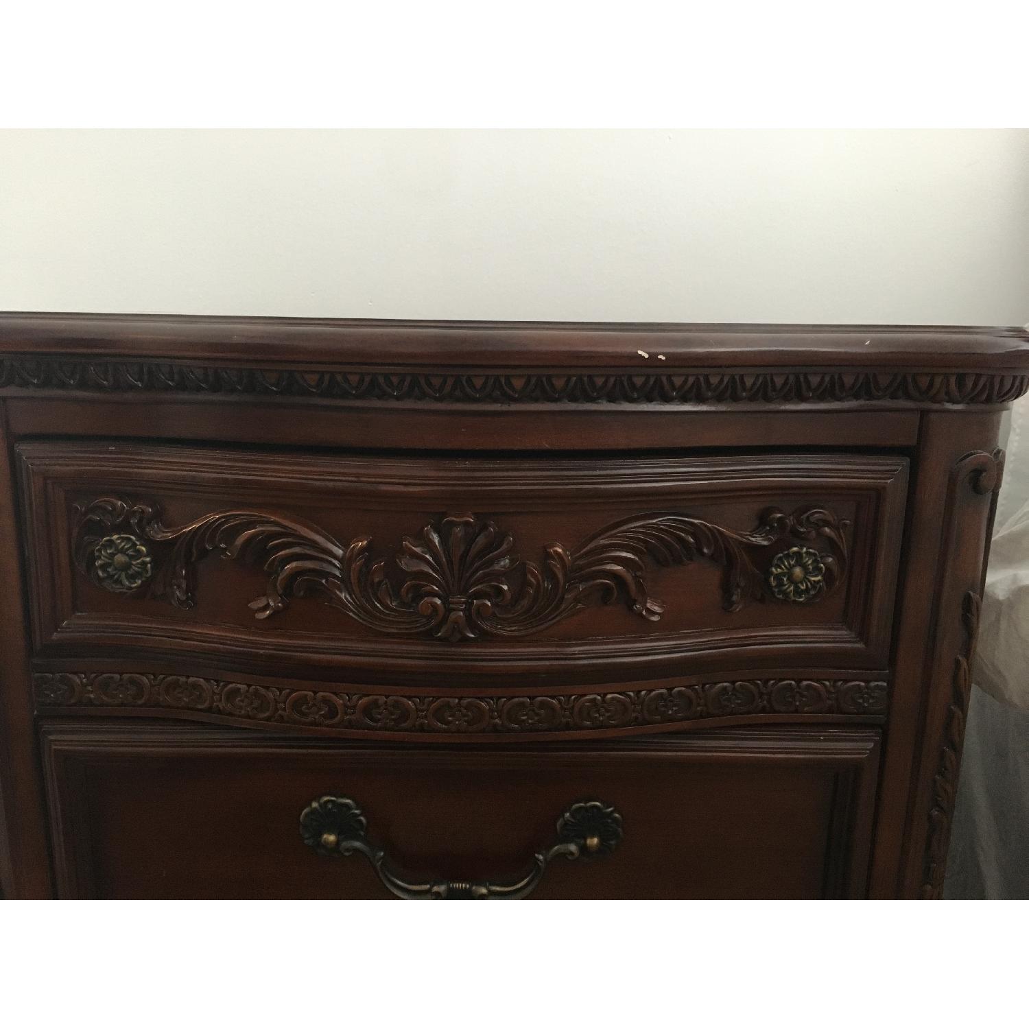 Laura Ashley Dark Wood 3-Drawer Nightstand - image-5