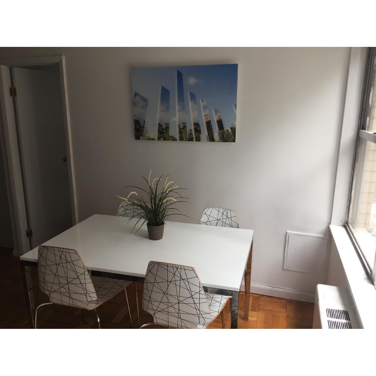 Ikea Torsby Dining Table w/ 4 Vilmar Chairs - image-2