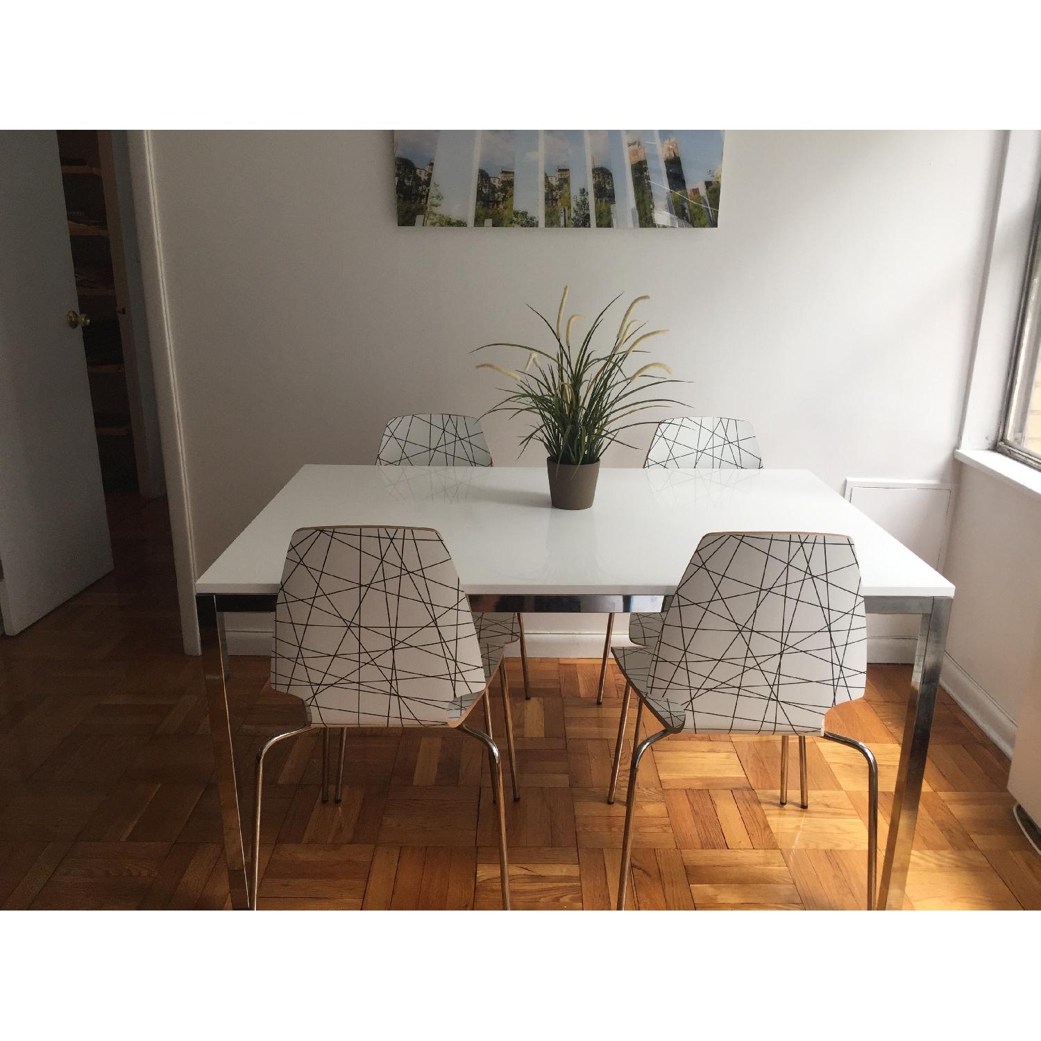 Ikea Torsby Dining Table w/ 4 Vilmar Chairs - image-3