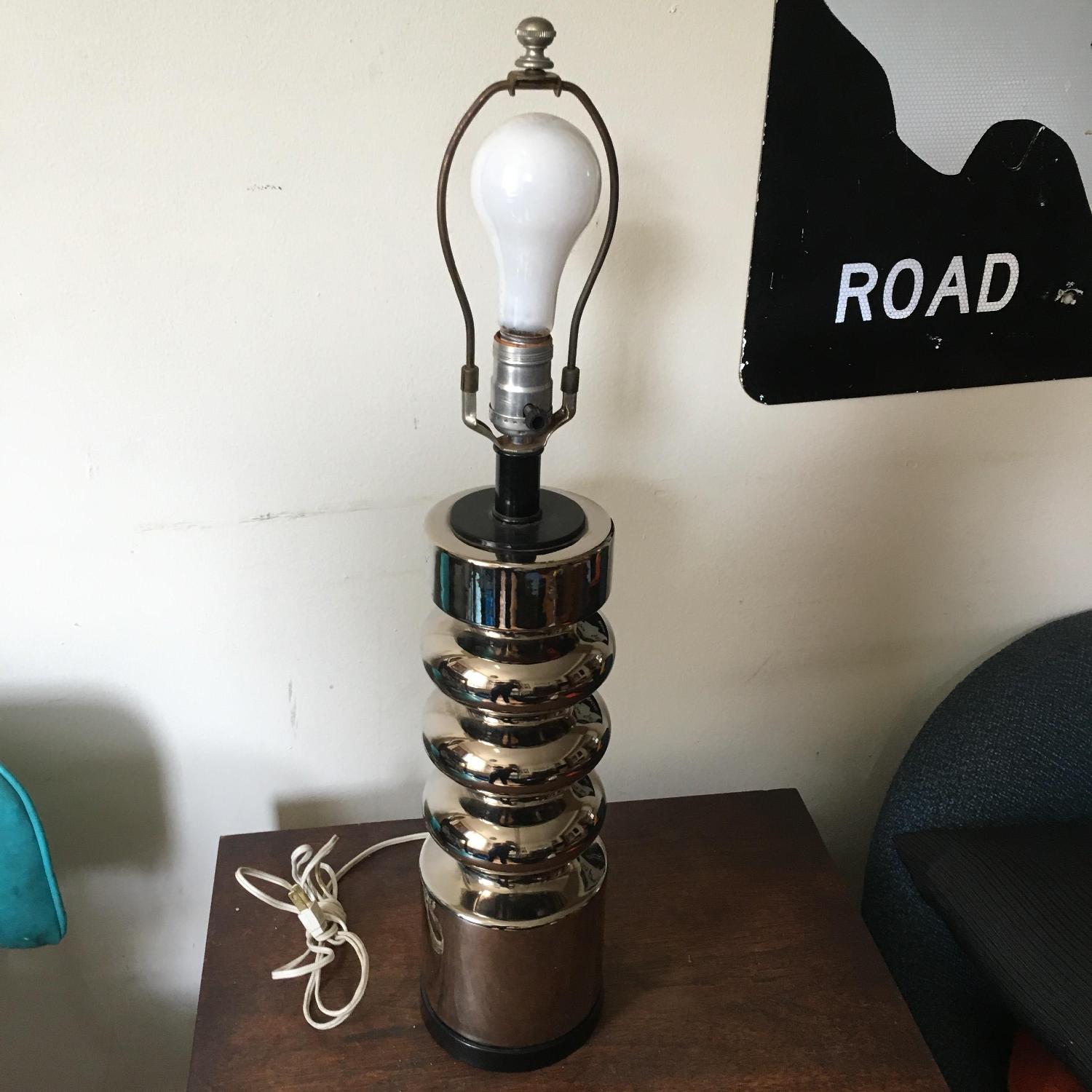 Vintage George Kovacs Inspired Chrome Table Lamp - image-1