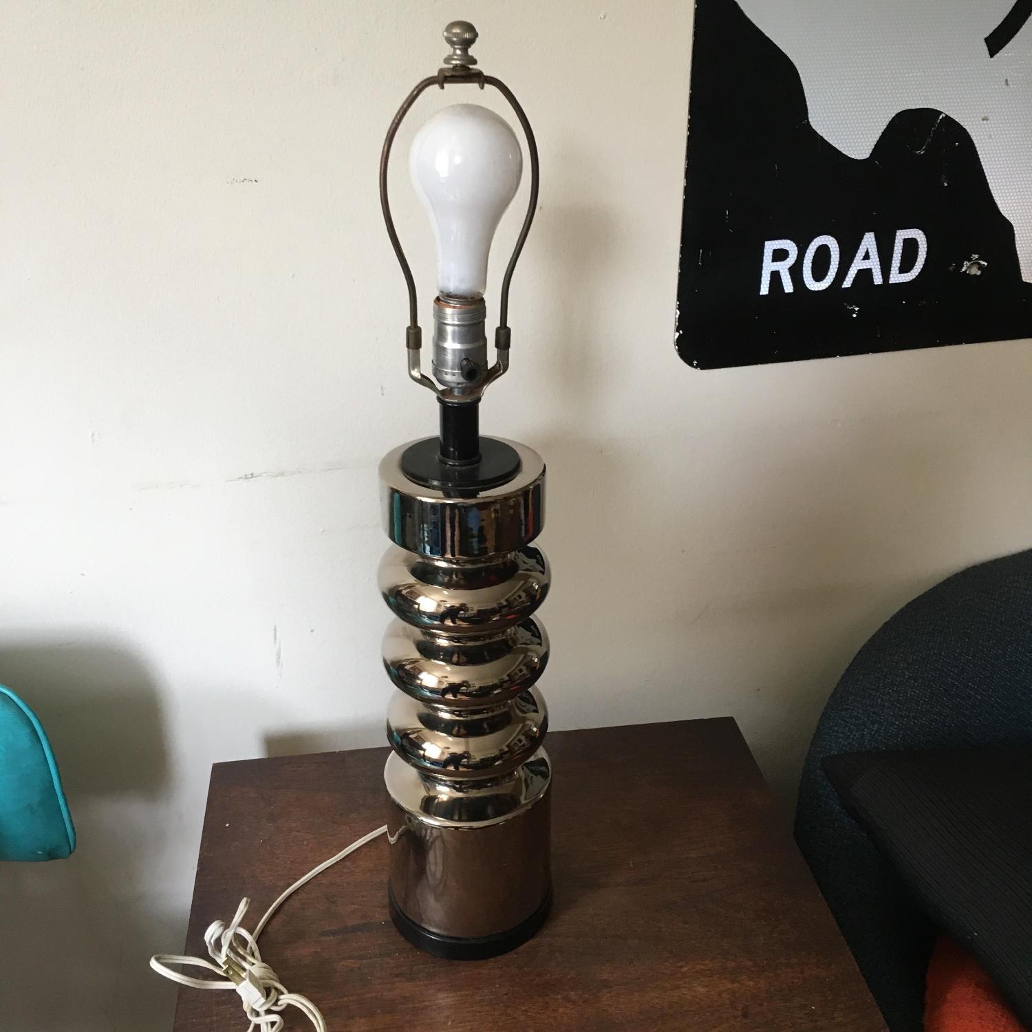 Vintage George Kovacs Inspired Chrome Table Lamp - image-2