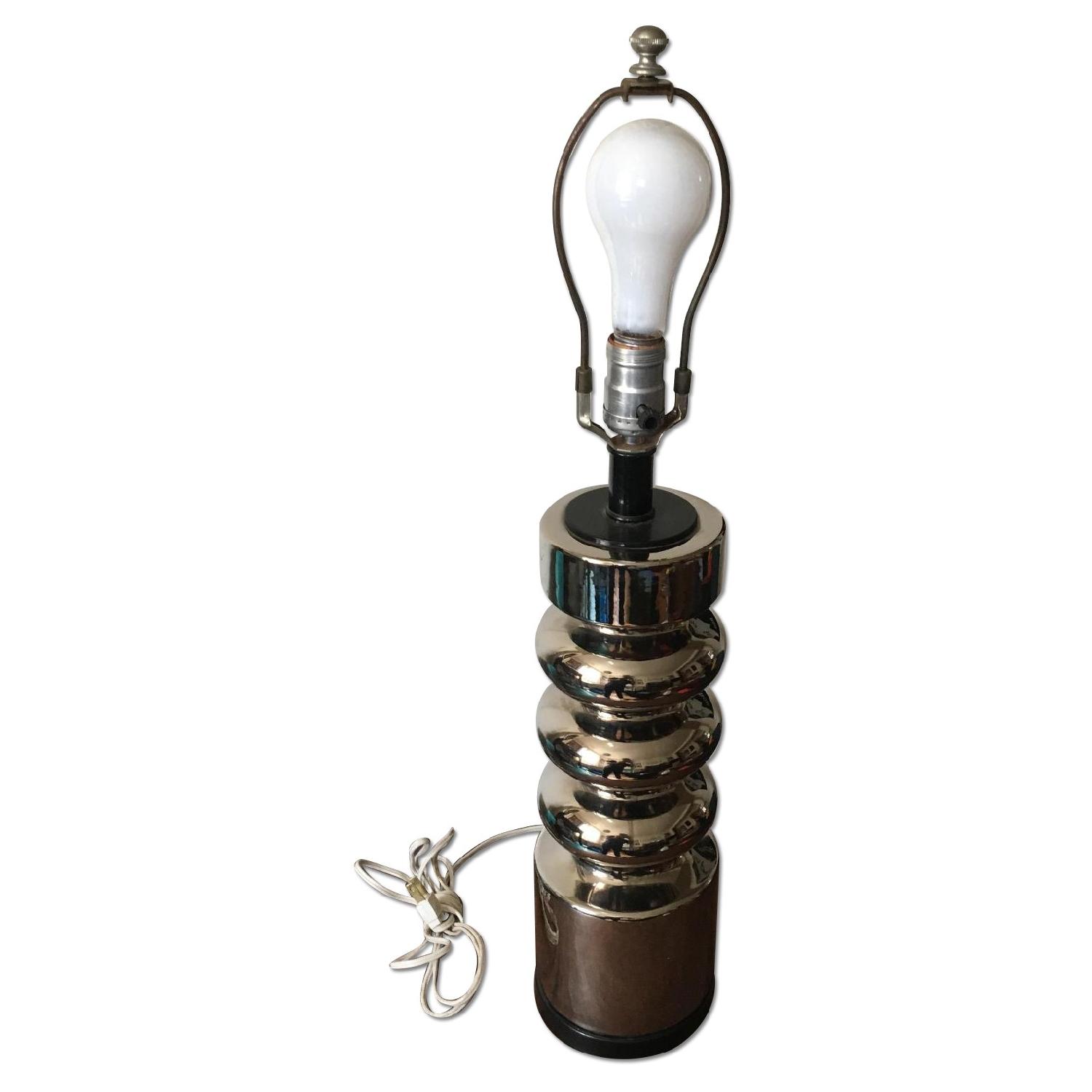 Vintage George Kovacs Inspired Chrome Table Lamp - image-4