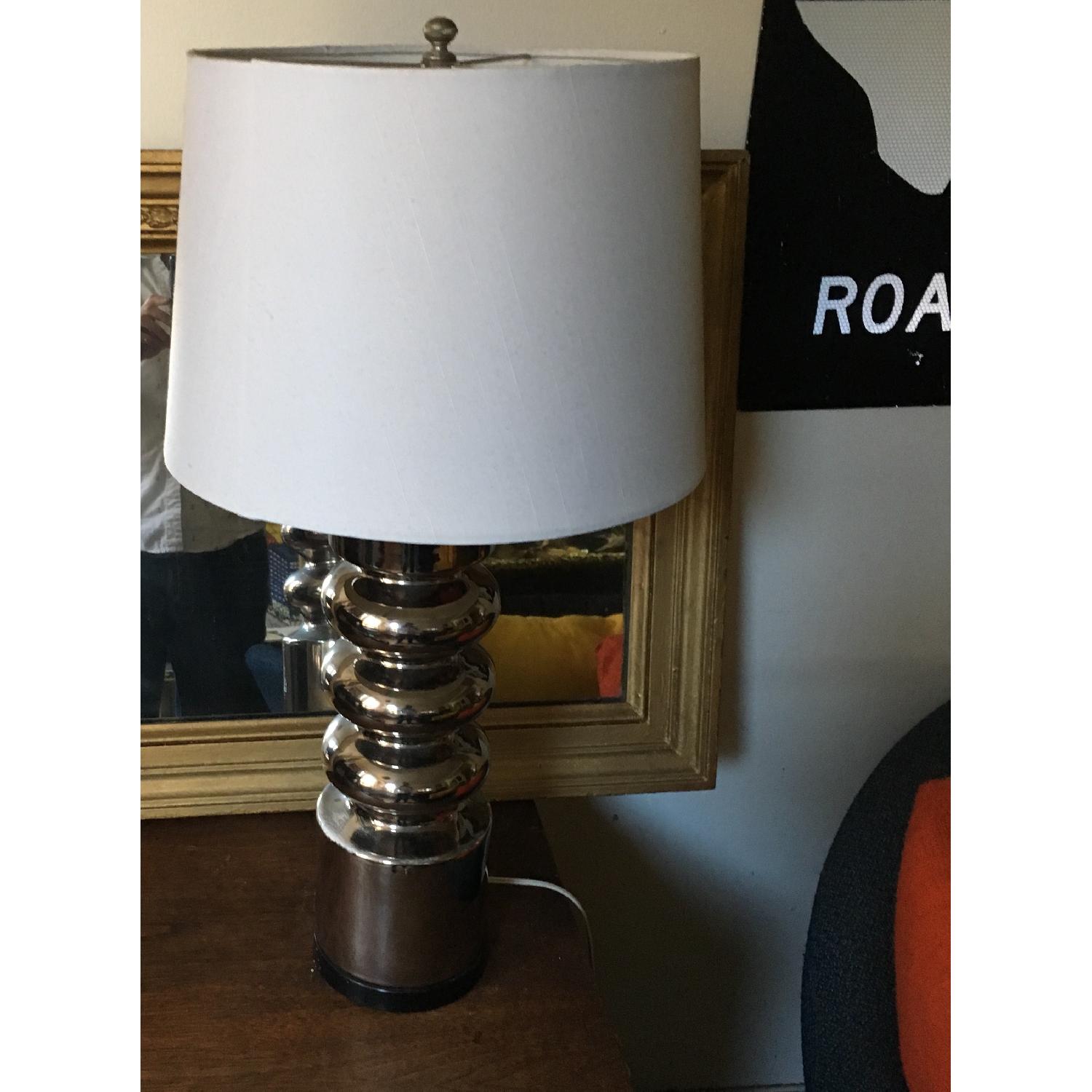 Vintage George Kovacs Inspired Chrome Table Lamp - image-5