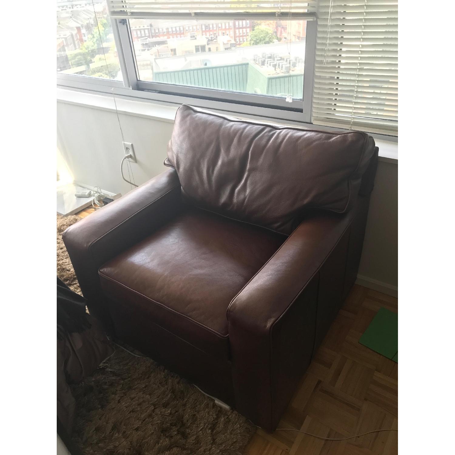 Mitchell Gold + Bob Williams Leather Chair - image-1