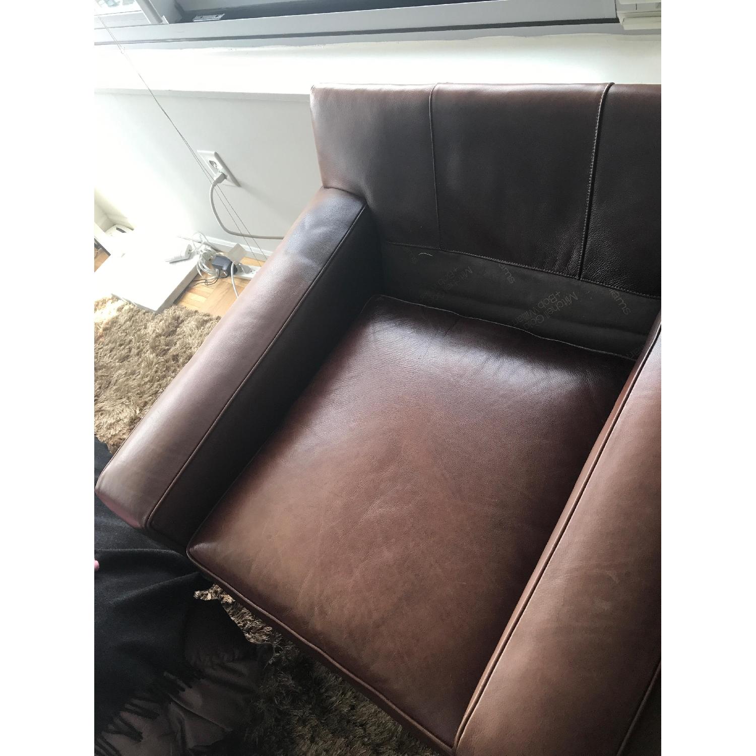 Mitchell Gold + Bob Williams Leather Chair - image-3