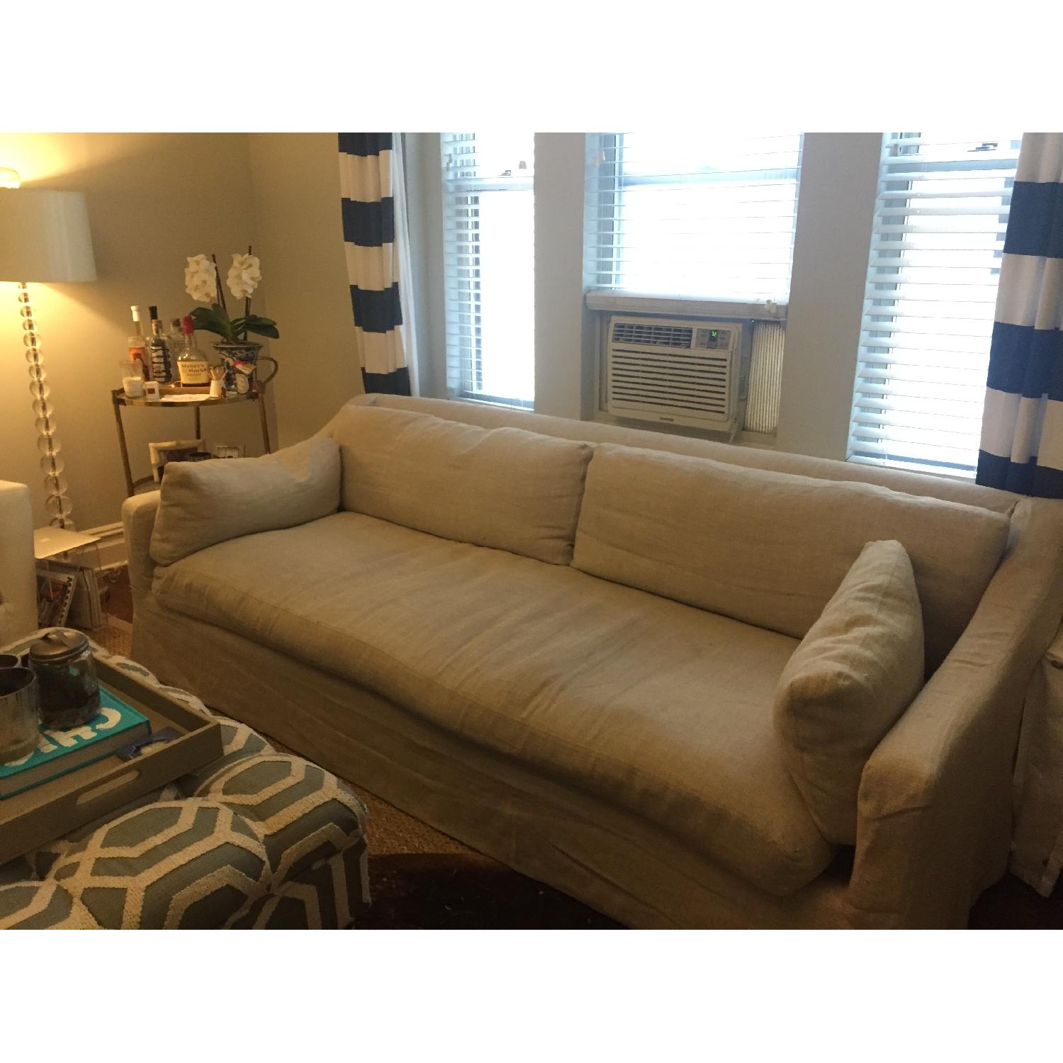 Restoration Hardware Belgian Classic Slope Arm Slipcovered Sofa - image-2