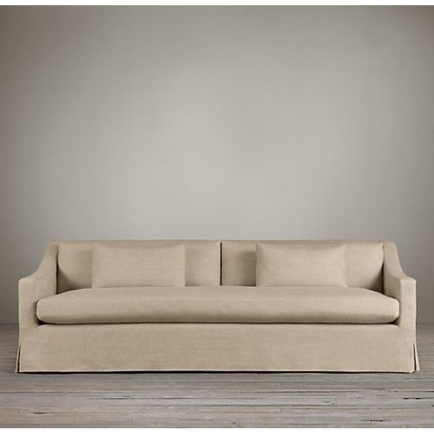 Restoration Hardware Belgian Classic Slope Arm Slipcovered Sofa - image-7