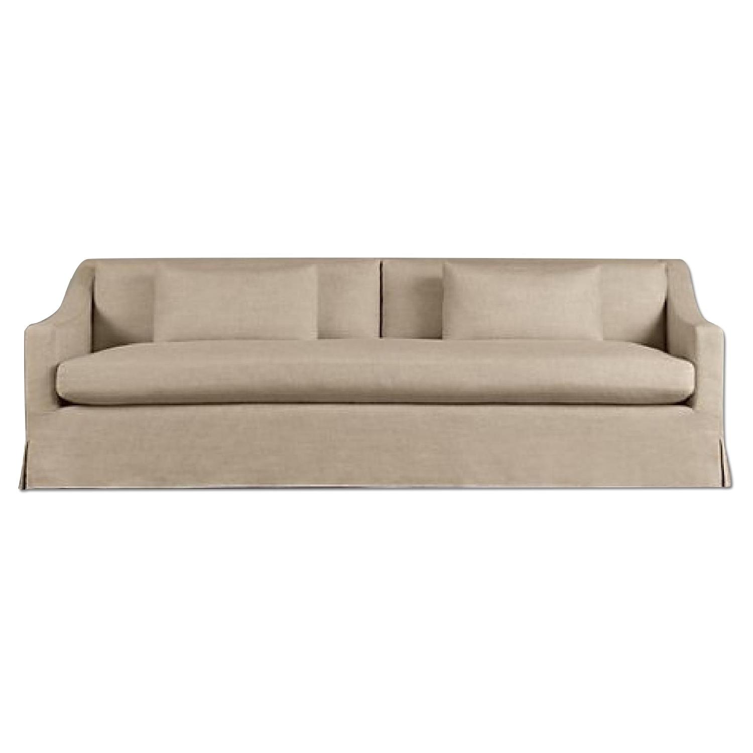 Restoration Hardware Belgian Classic Slope Arm Slipcovered Sofa - image-0