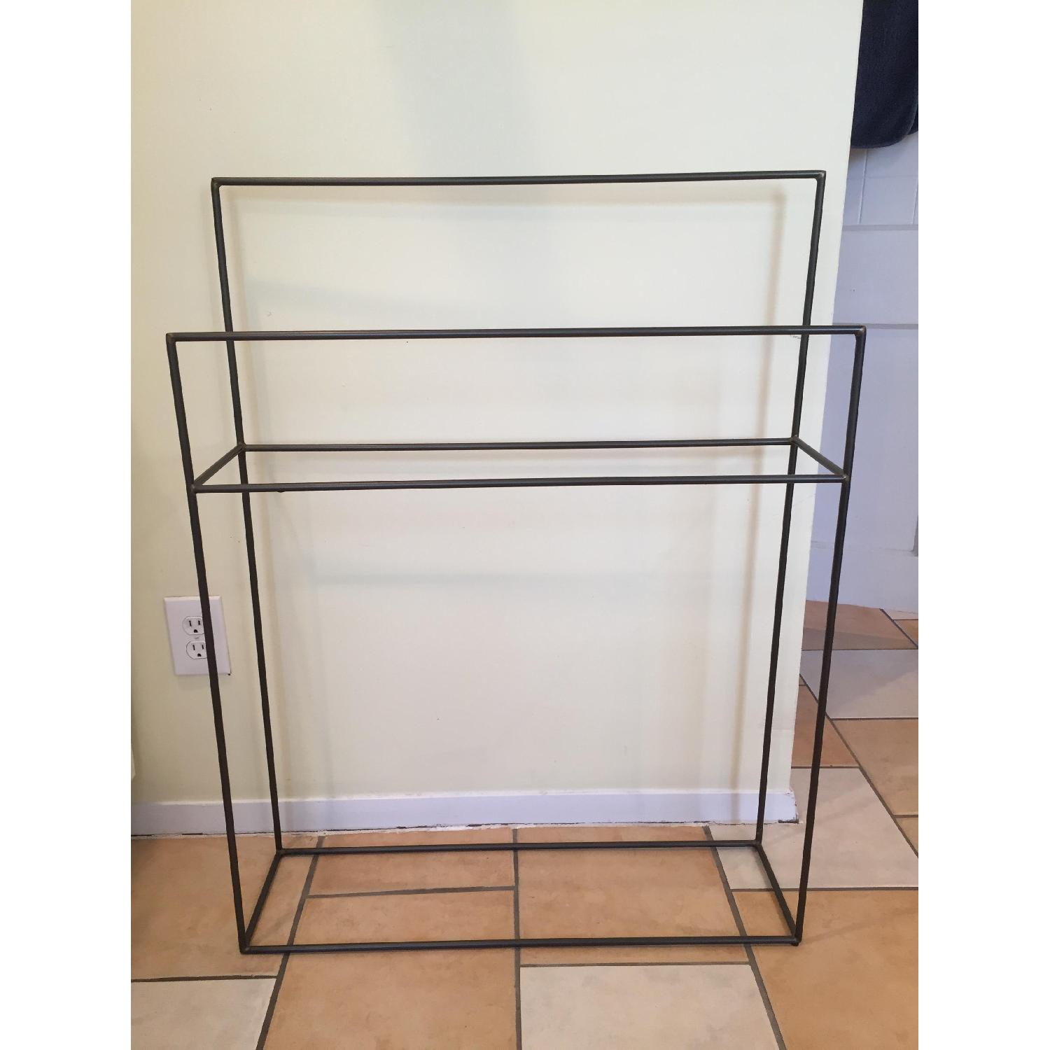 Crate & Barrel Jackson Standing Towel Rack - image-1