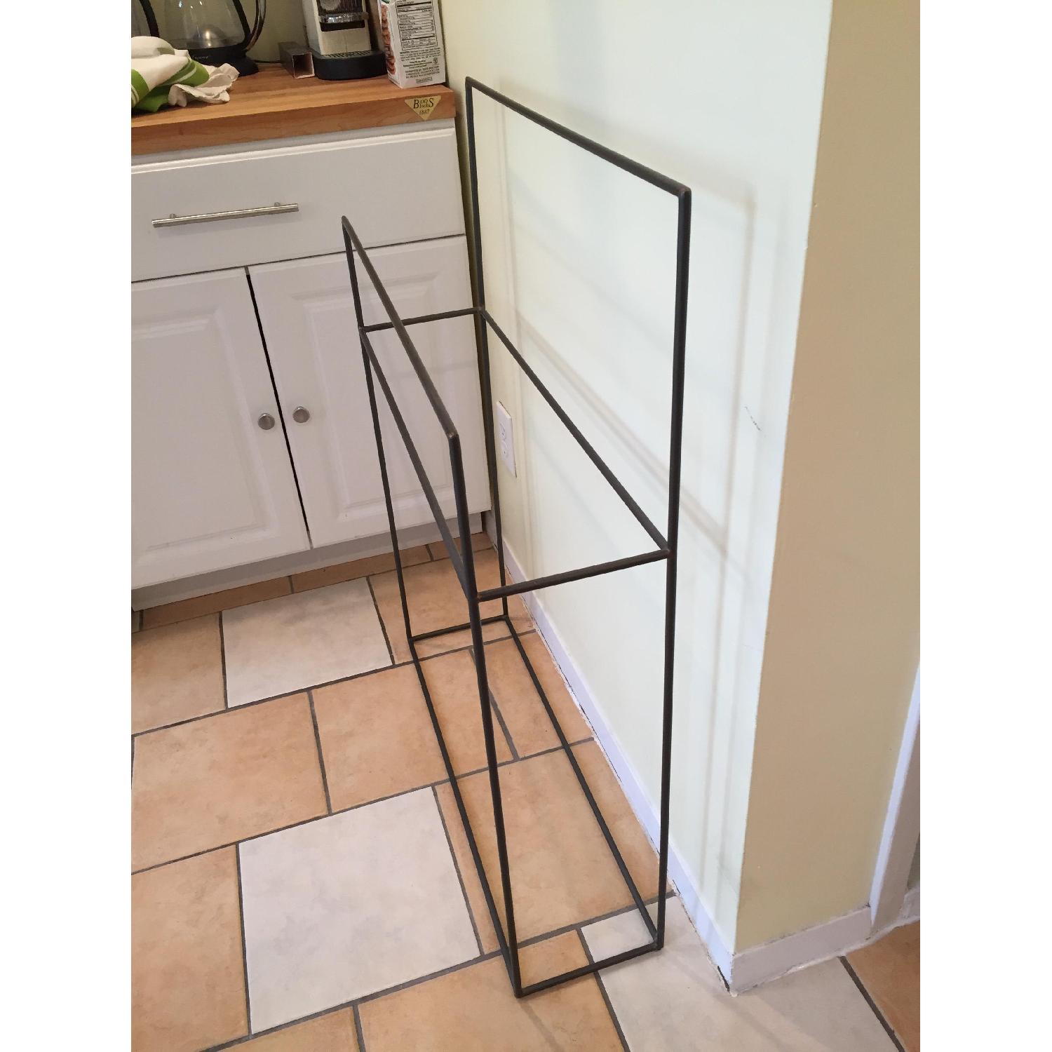 Crate & Barrel Jackson Standing Towel Rack - image-2