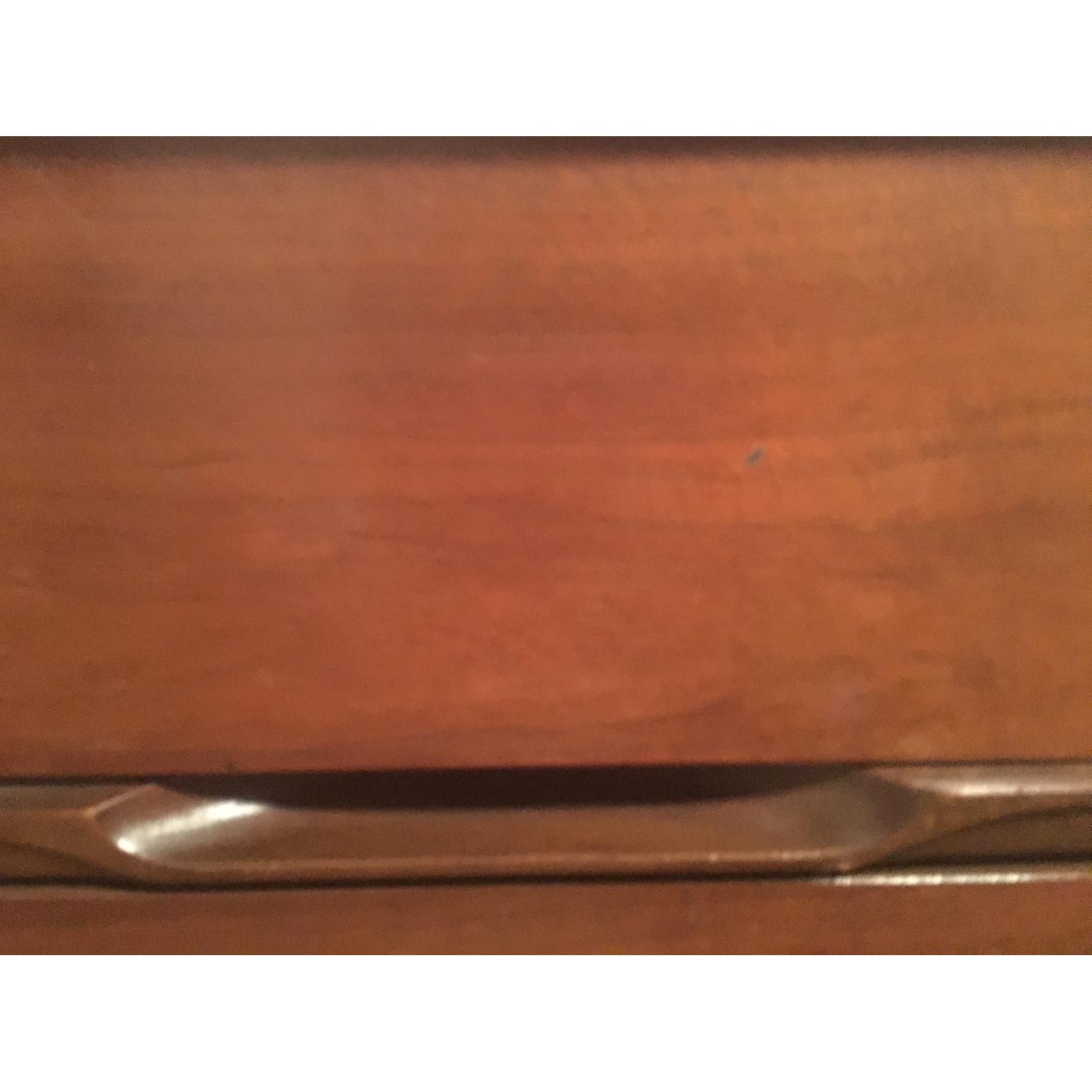 Vintage Mid Century Modern Tall Chestnut Dresser - image-6