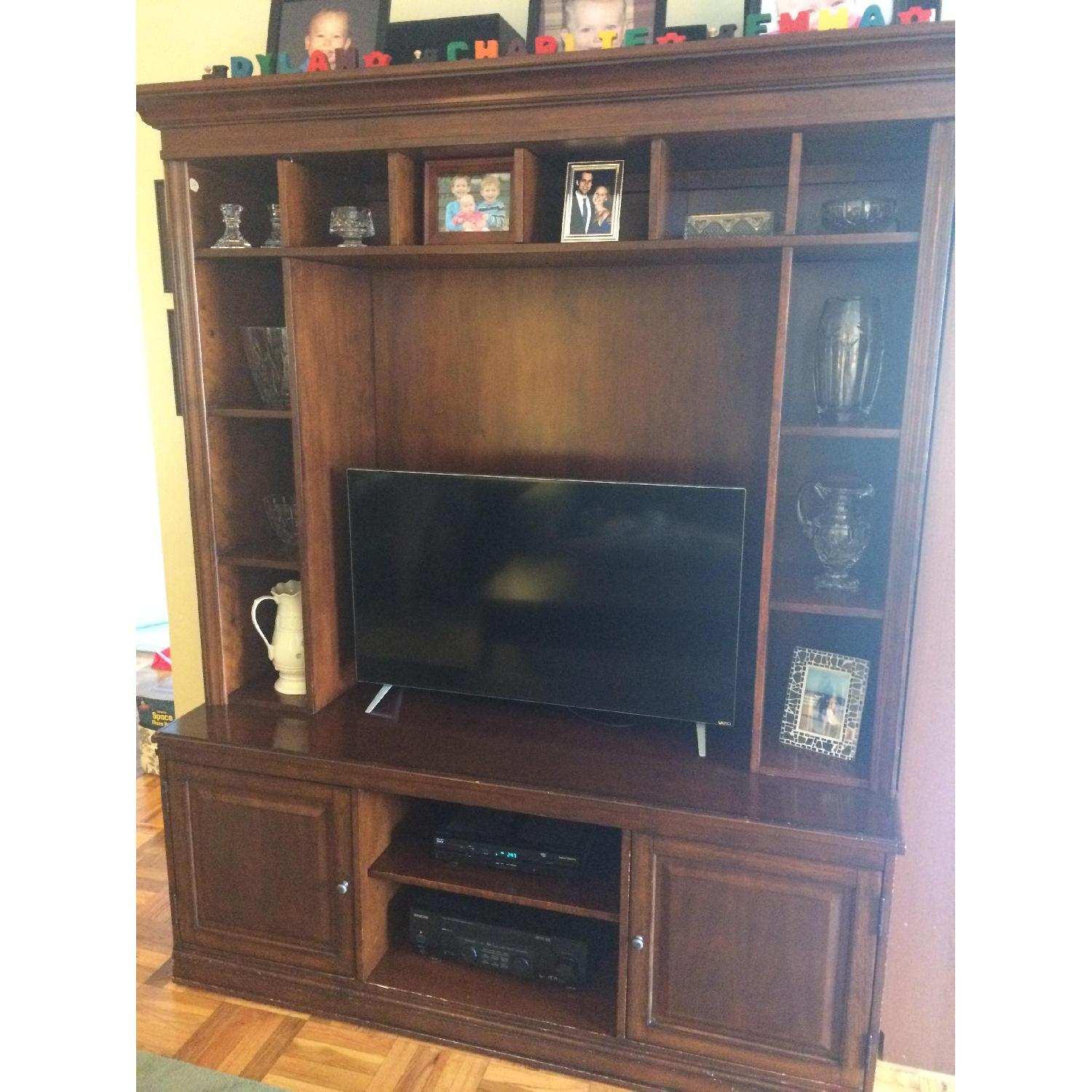 Solid Wood Entertainment Center - image-1