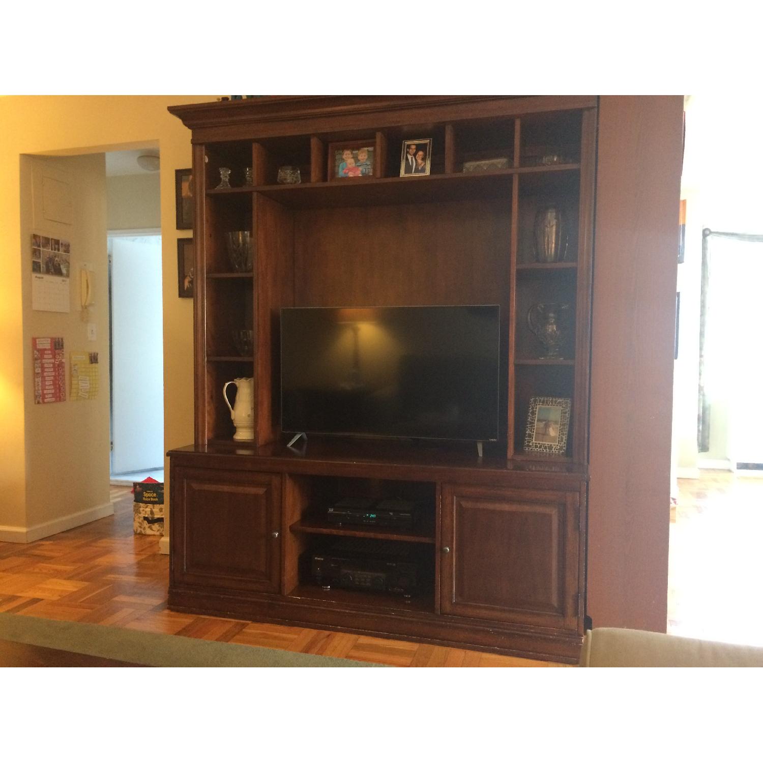 Solid Wood Entertainment Center - image-2