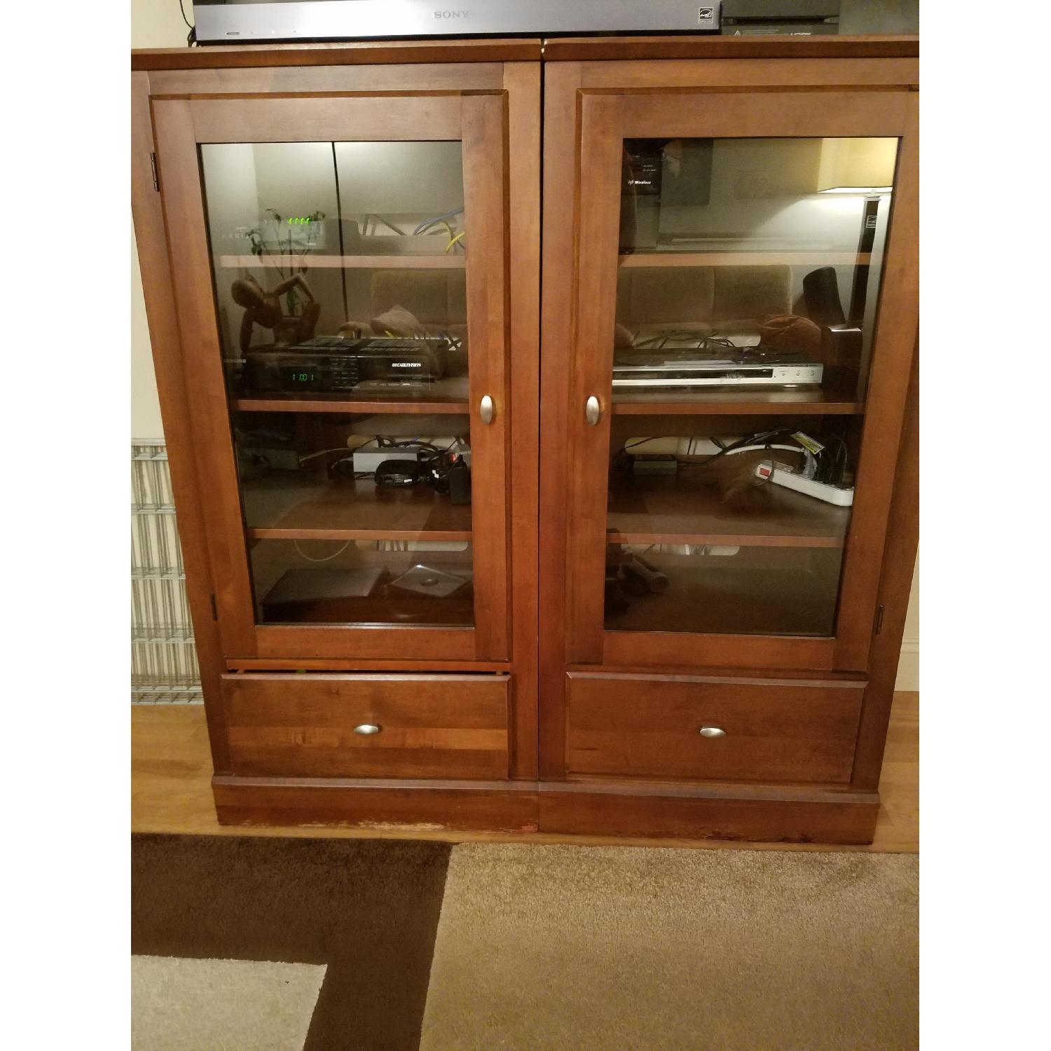 Ethan Allen 2 Piece Entertainment Center - image-1