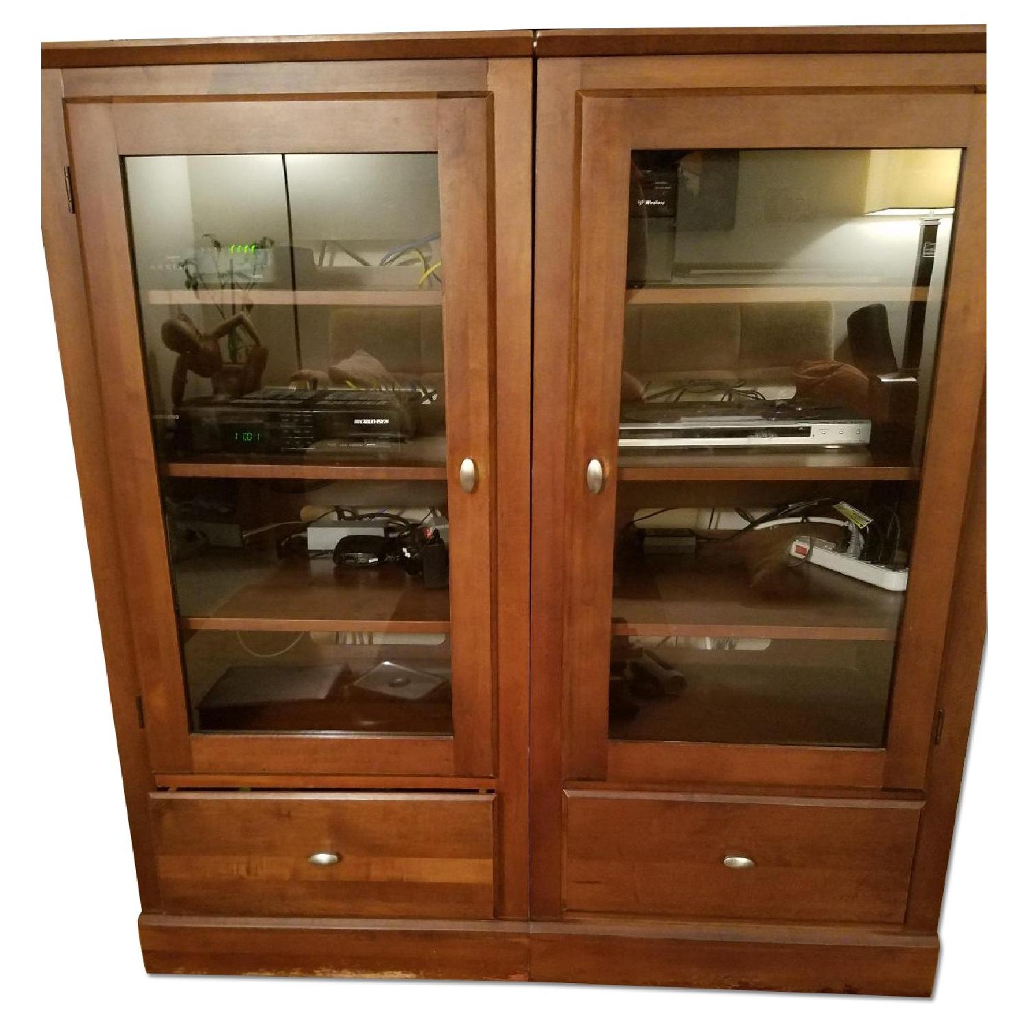 Ethan Allen 2 Piece Entertainment Center - image-0