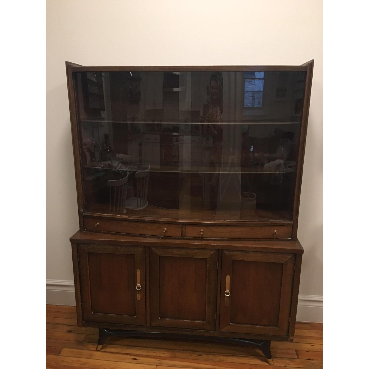 Vintage Mid Century Modern China Cabinet - image-3