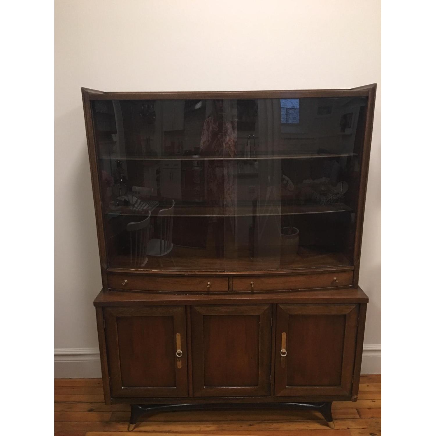 Vintage Mid Century Modern China Cabinet - image-4