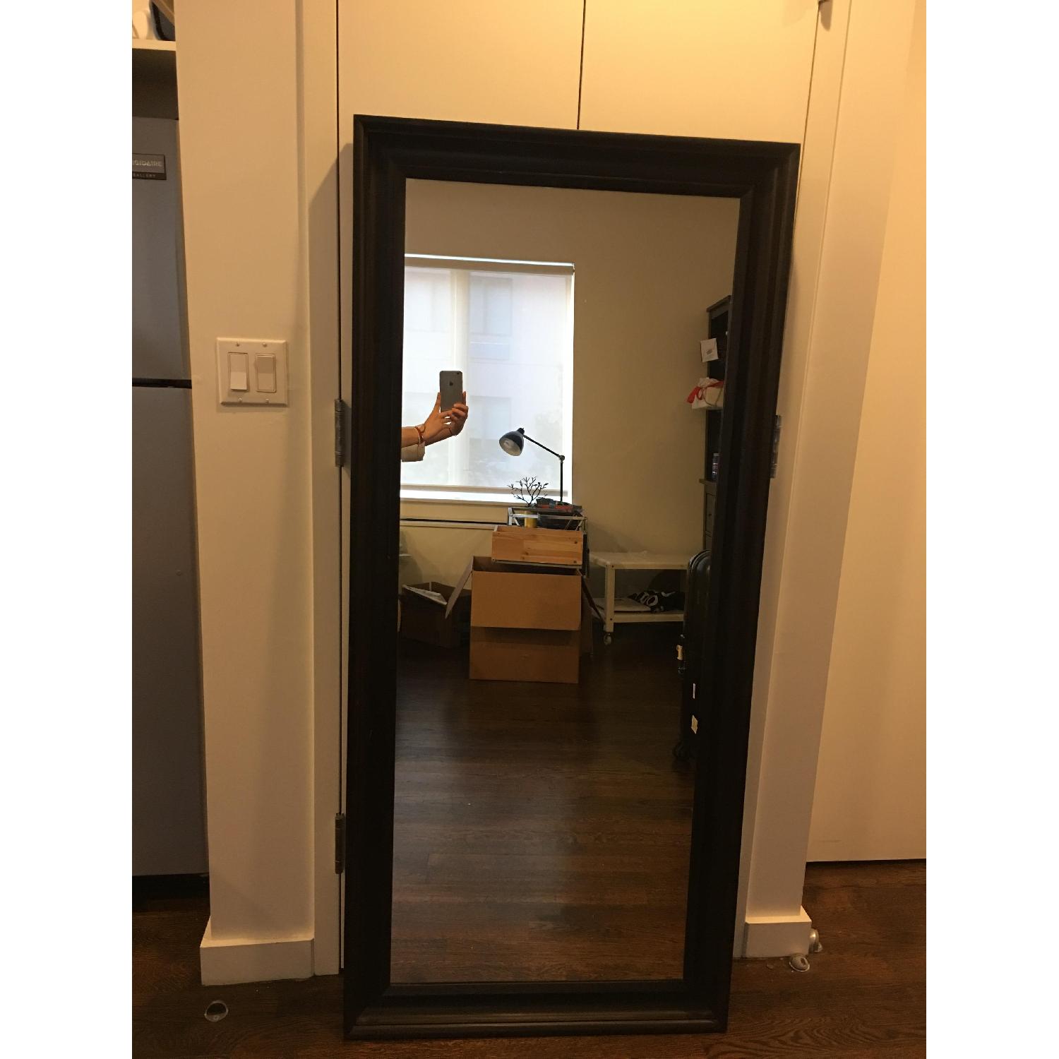 Ikea Hemnes Black-Brown Mirror - image-5