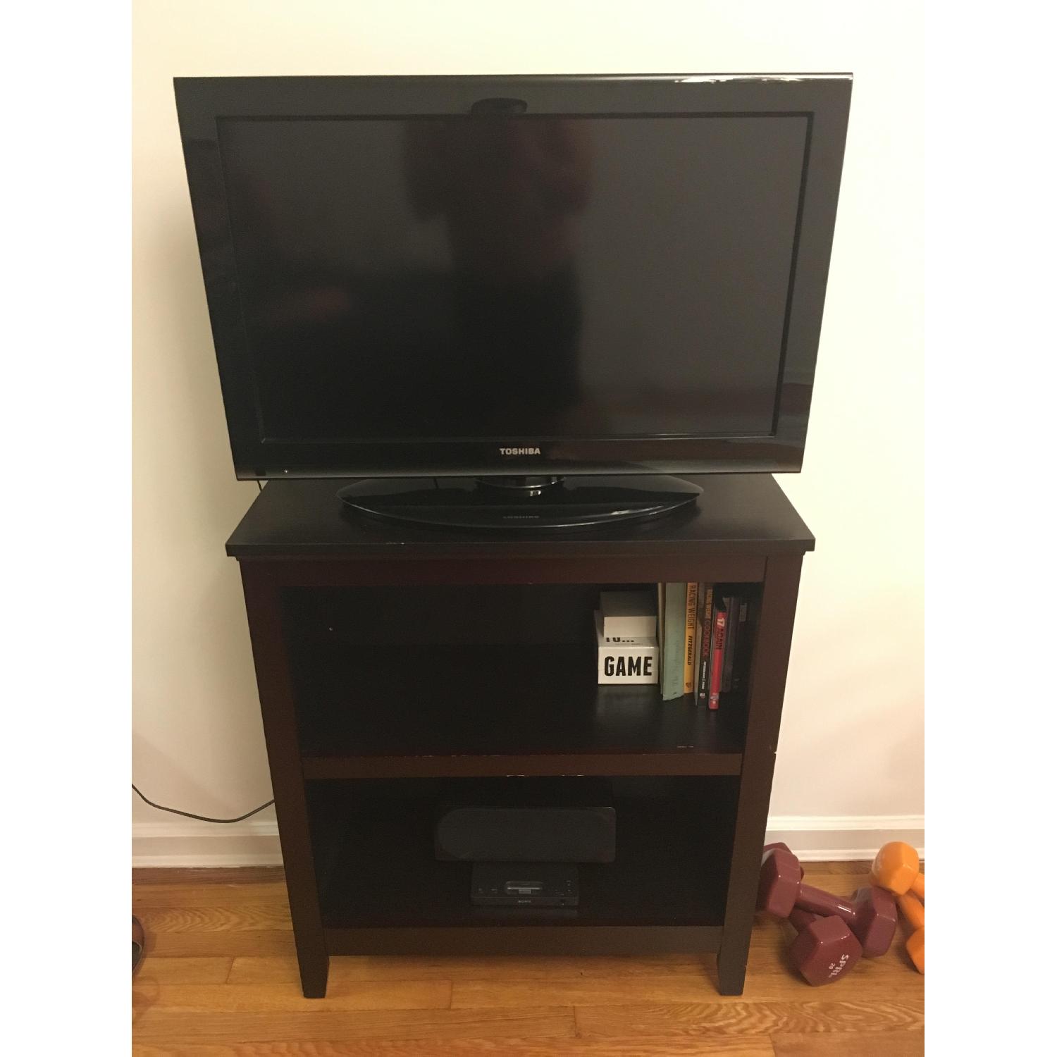 Target Carson Espresso 2 Shelf Bookcase/TV Stand - image-1