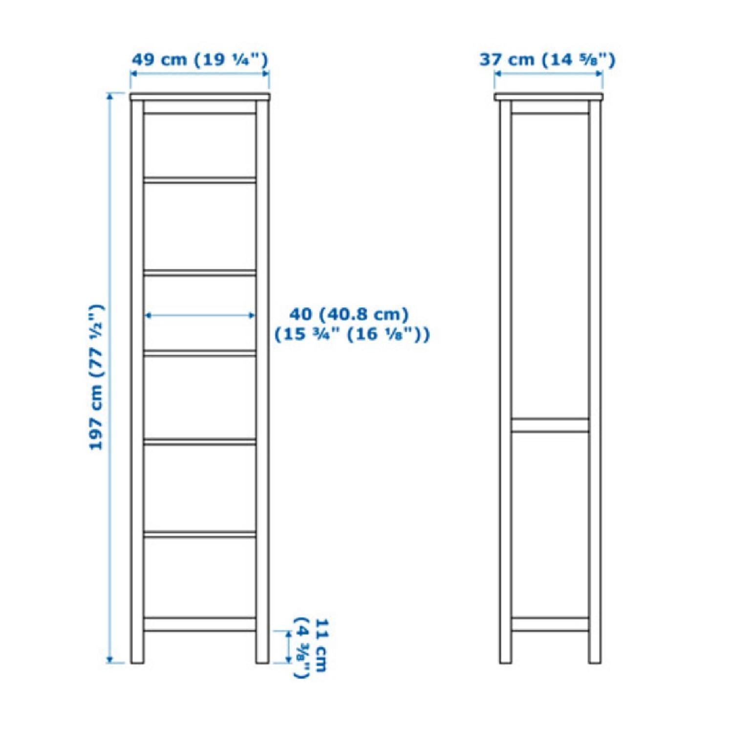 Ikea Hemnes Black-Brown Bookcase - image-6