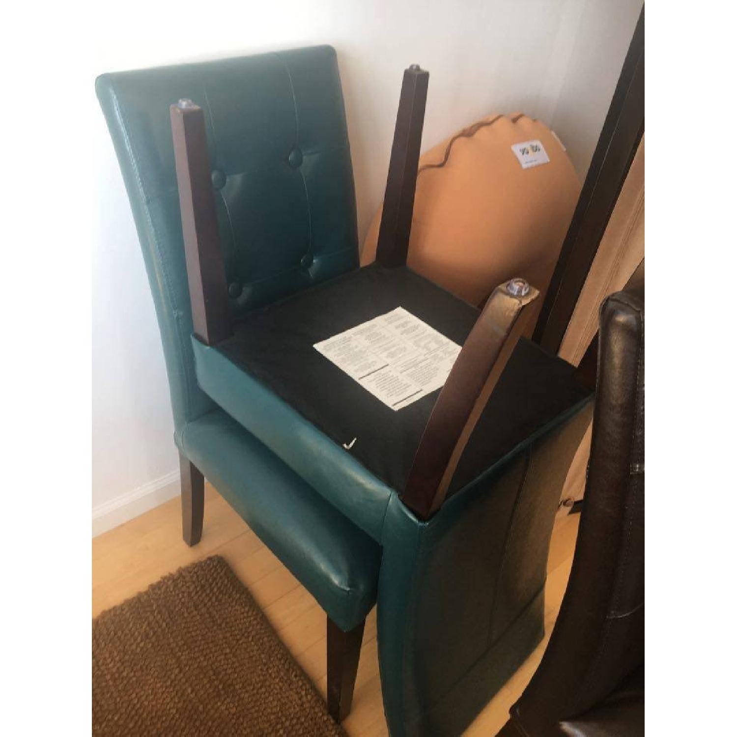 Pier 1 Leather Dining Chair + 1 Bench - image-3