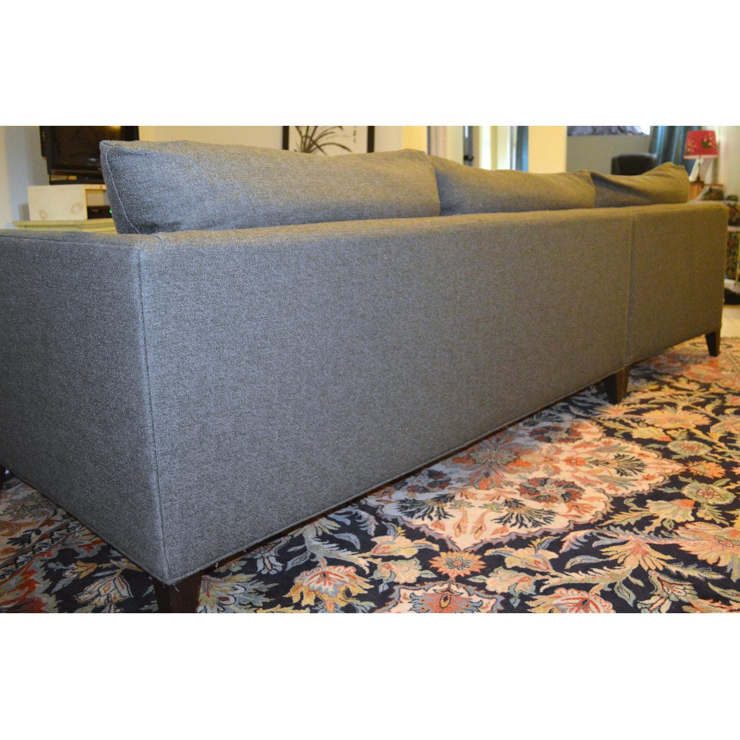 Crate & Barrel Grey Sectional - image-4