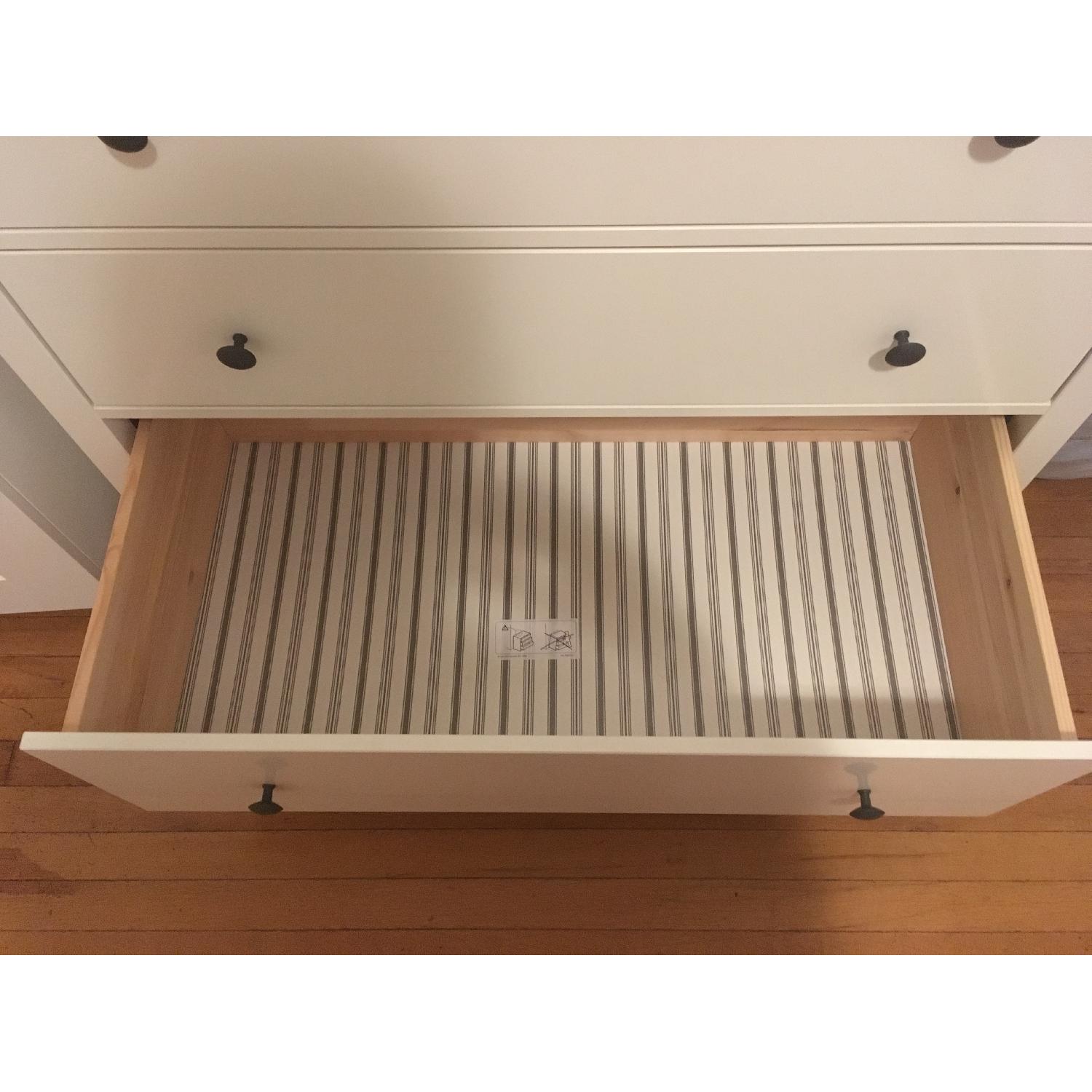 Ikea 3 Drawer White Dresser - image-5