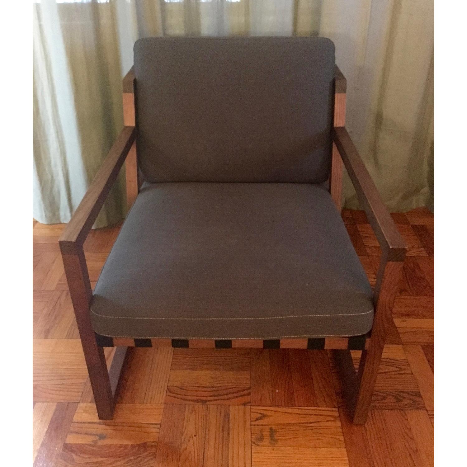 Be Seated Mid Century Oak Arm Chairs - image-1