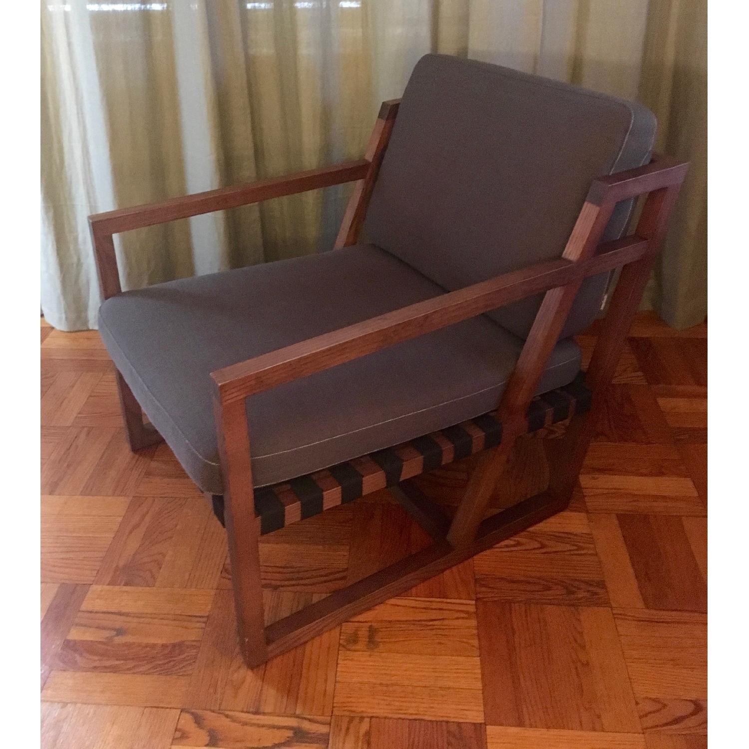 Be Seated Mid Century Oak Arm Chairs - image-2