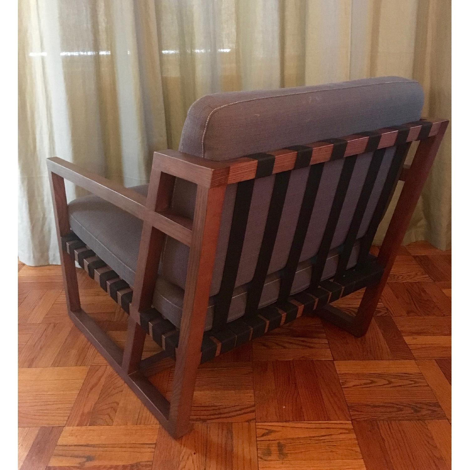 Be Seated Mid Century Oak Arm Chairs - image-4