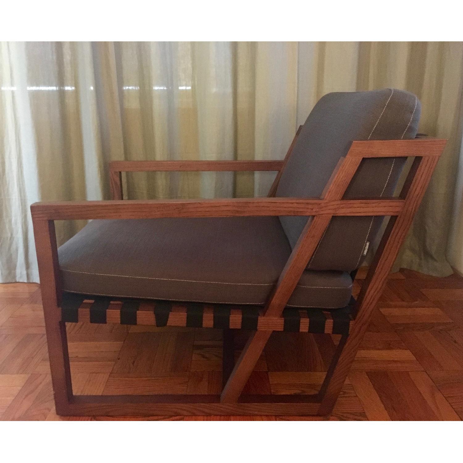 Be Seated Mid Century Oak Arm Chairs - image-8