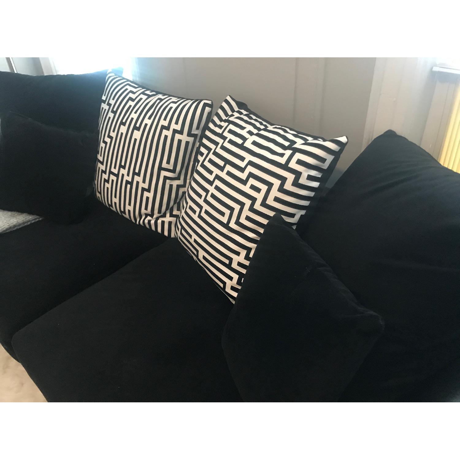 Wildon Home Black & White Modern Terscott Sofa - image-4