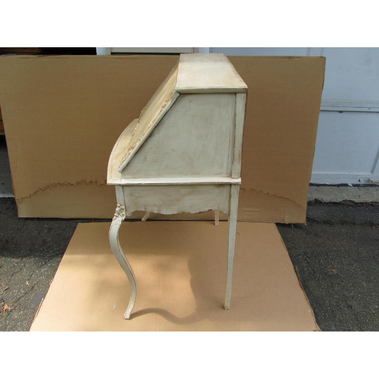 Antique White Country French Ladies Writing Desk - image-3