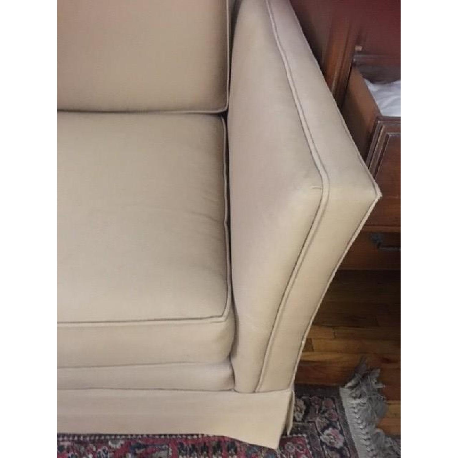 Beige Fabric Loveseat - image-3