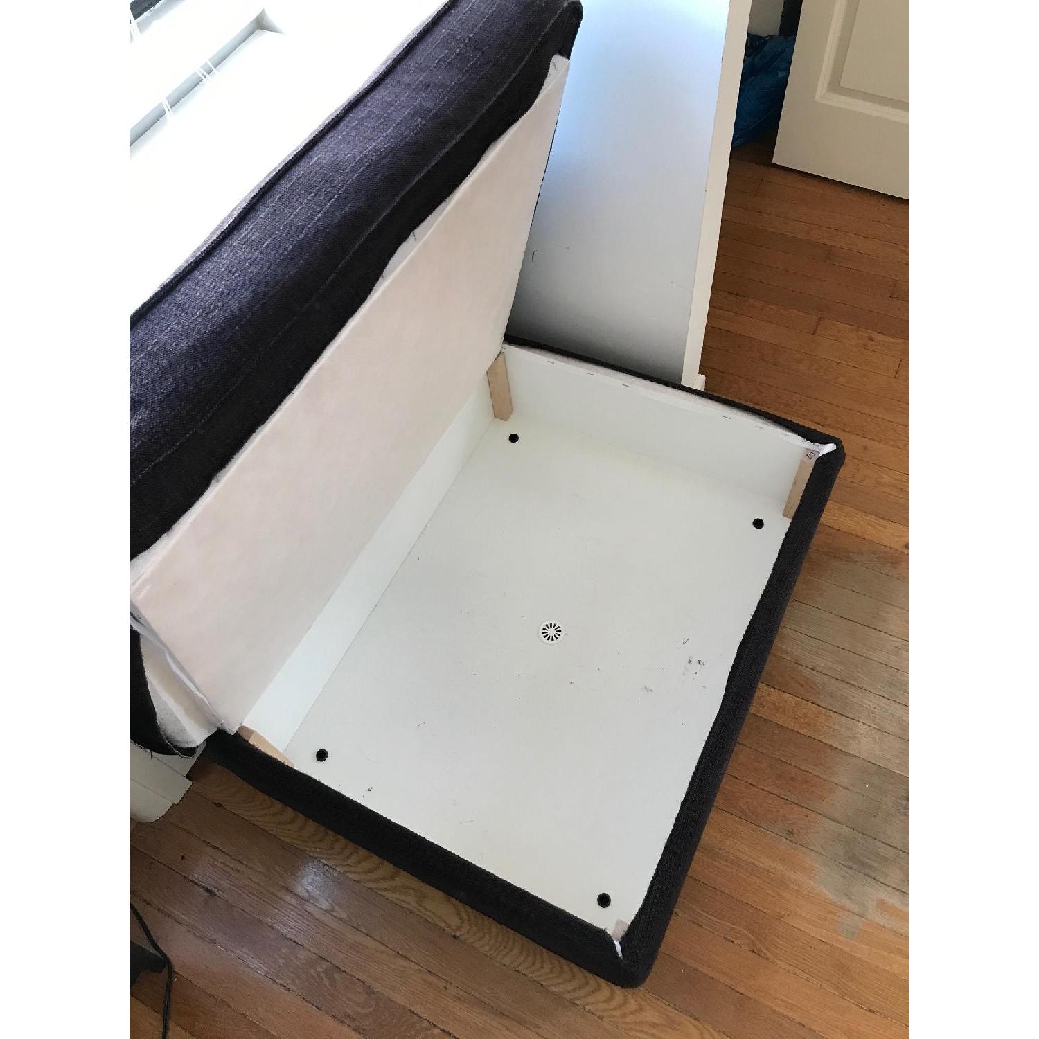 Ikea Kivik Dark Brown Ottoman w/ Storage - image-2