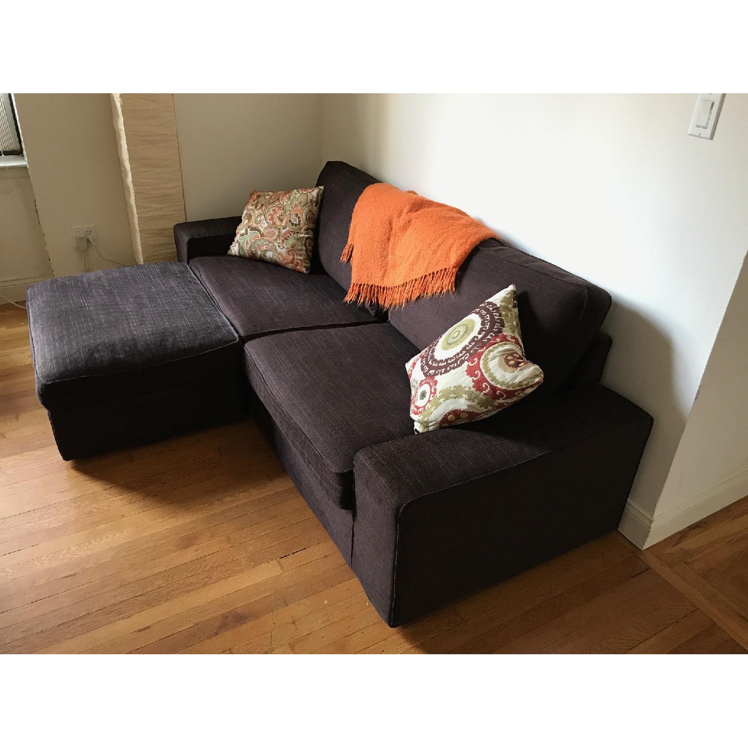 Ikea Kivik Dark Brown Ottoman w/ Storage - image-3