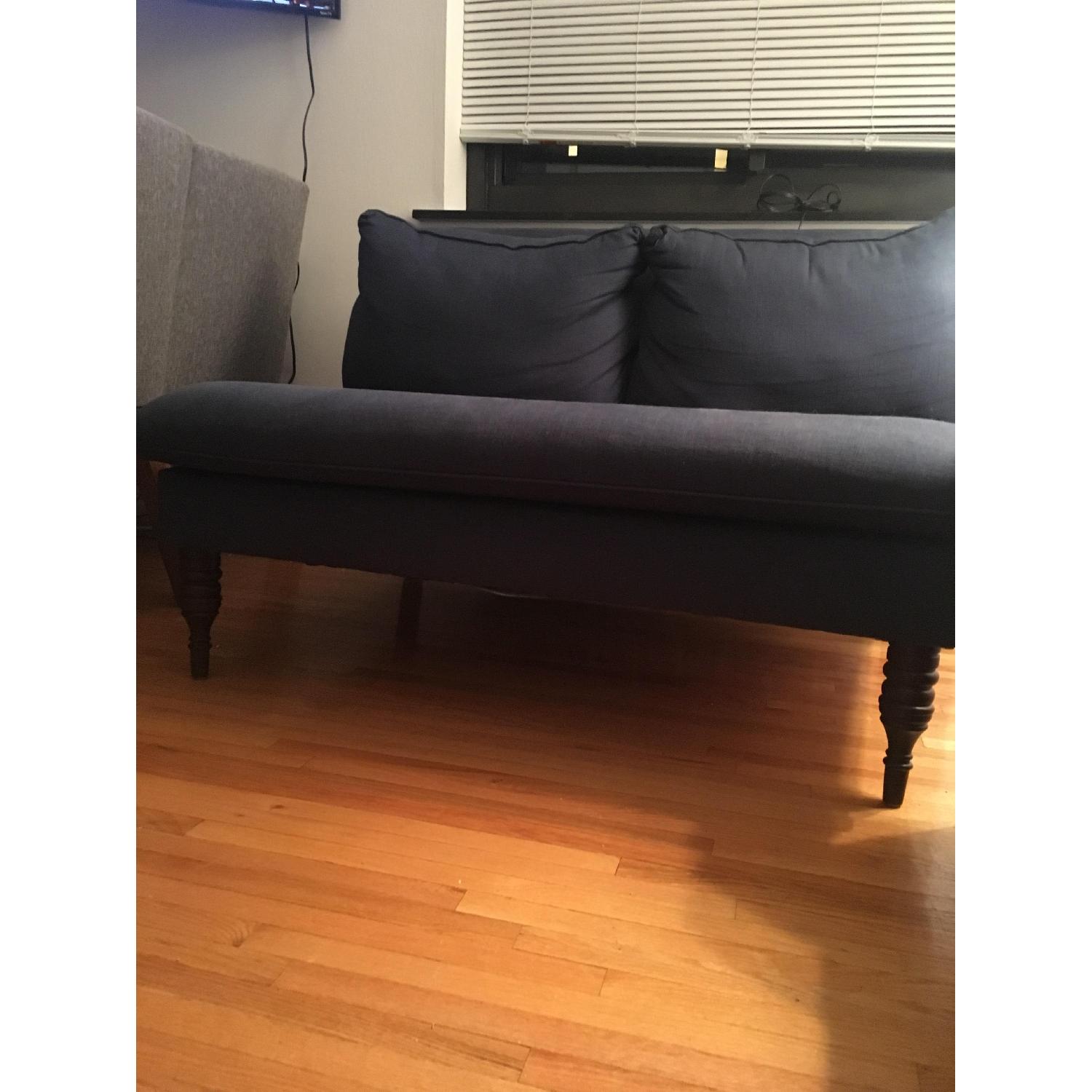 One Kings Lane Blue Loveseat - image-3