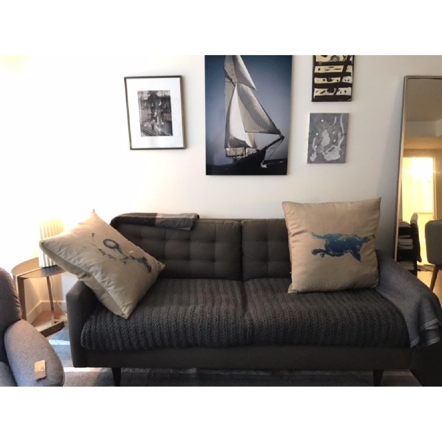 Crate & Barrel Petrie Mid-Century Sofa - image-3