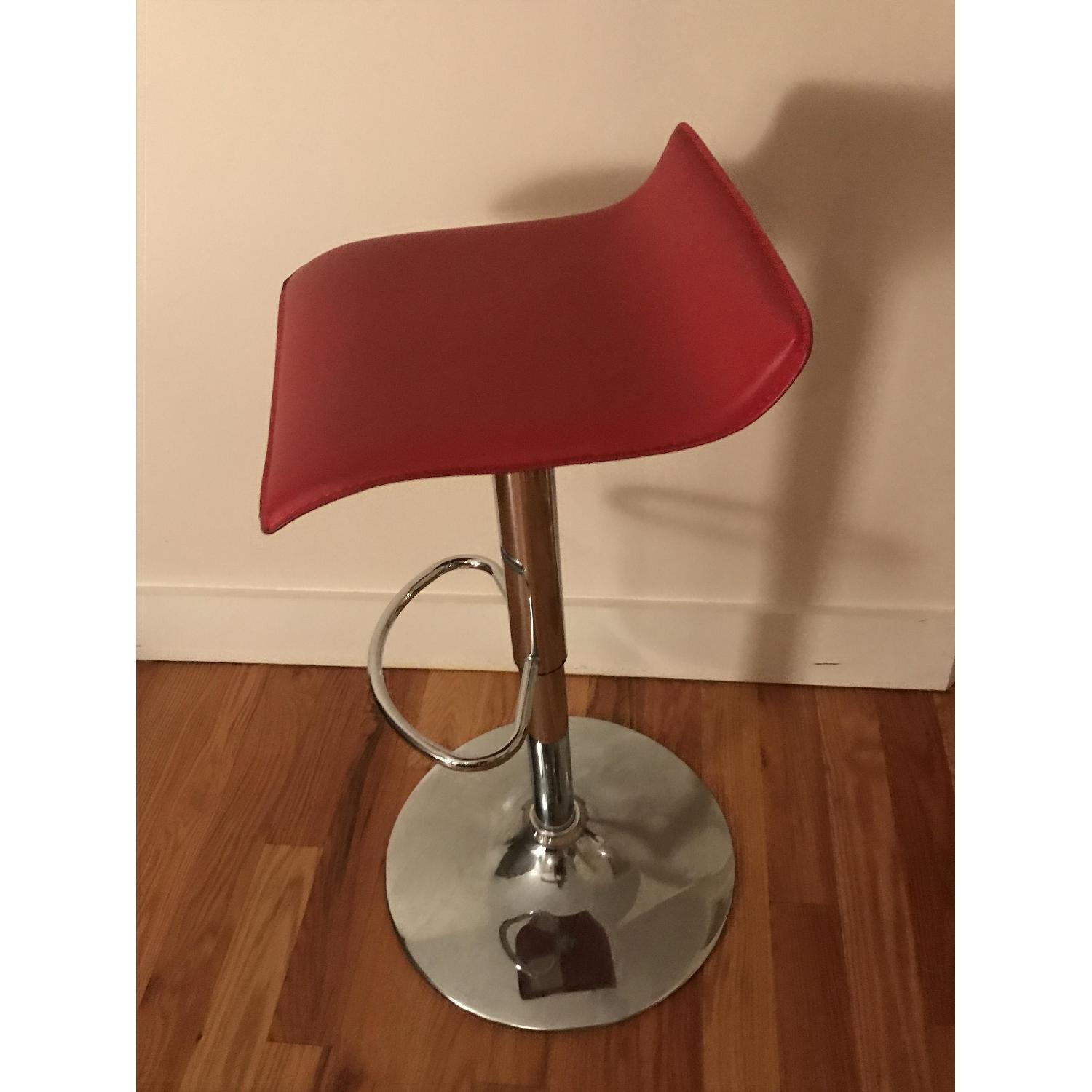Wayfair Red Leather Bar Stools - image-2
