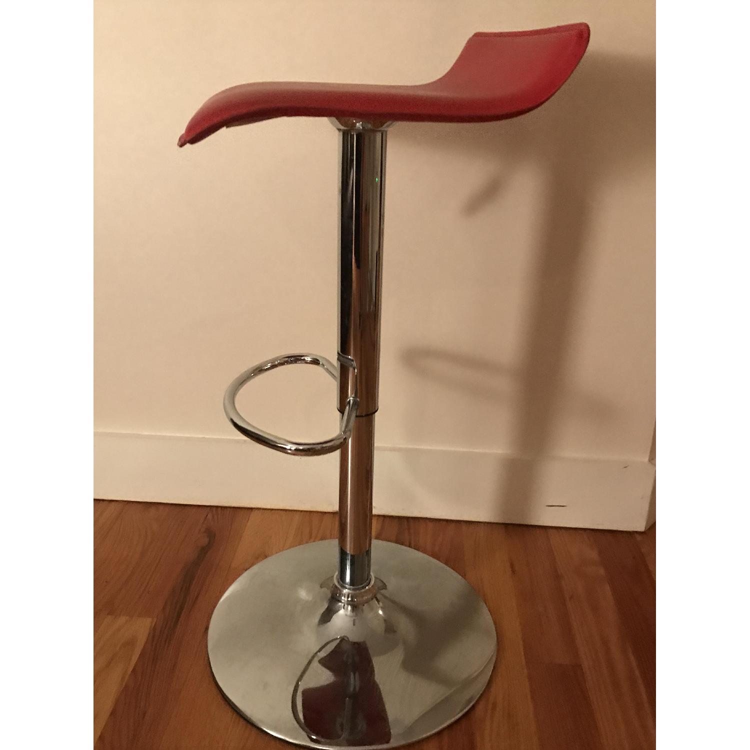 Wayfair Red Leather Bar Stools - image-3