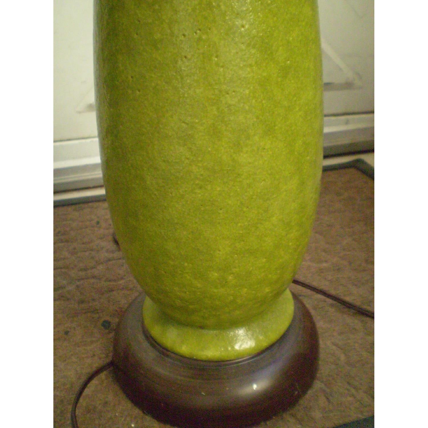 Mid-Century Ceramic Green Large Table Lamp - image-6