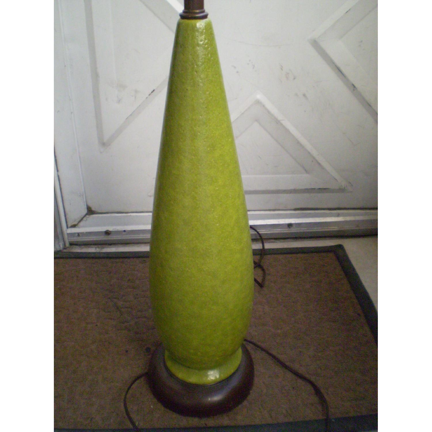 Mid-Century Ceramic Green Large Table Lamp - image-7