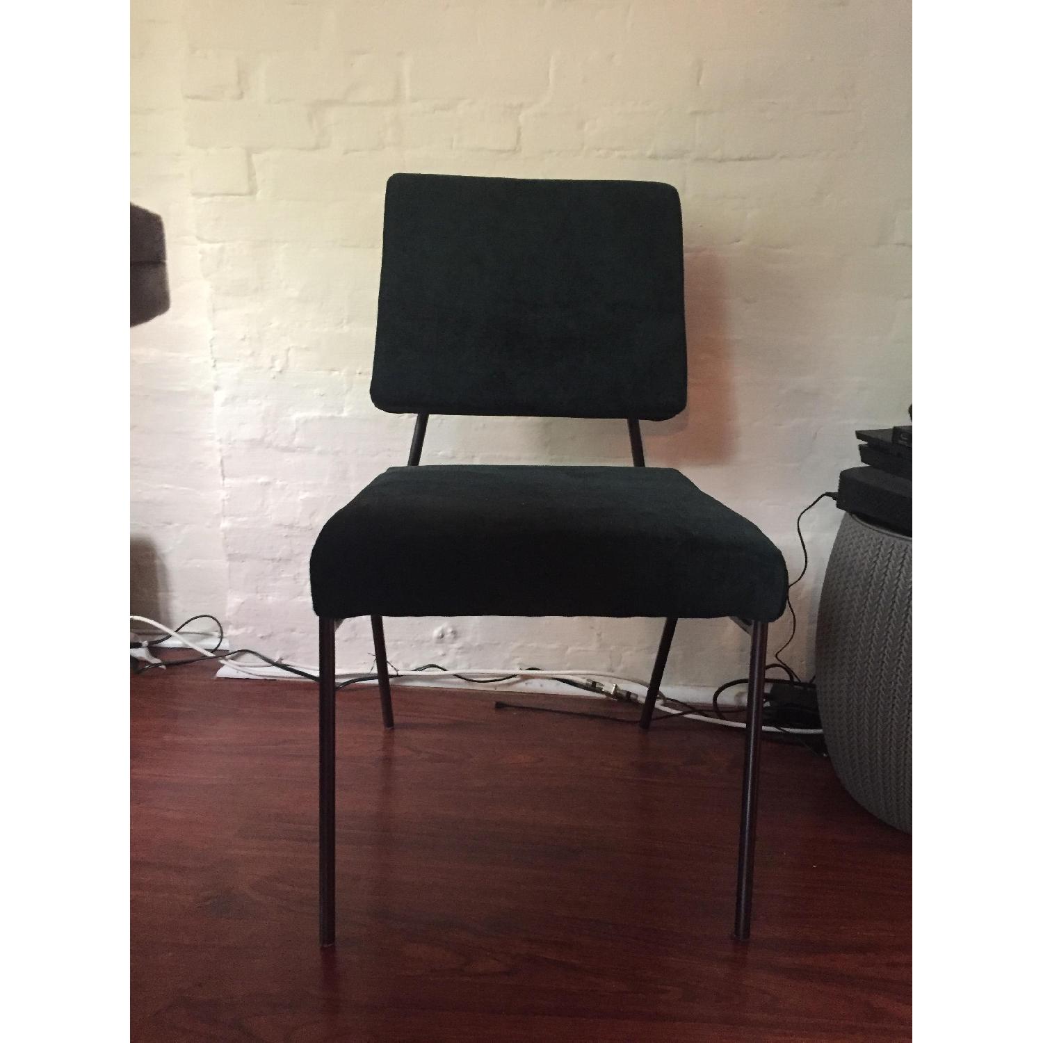 West Elm Velvet Dining Chair - image-1