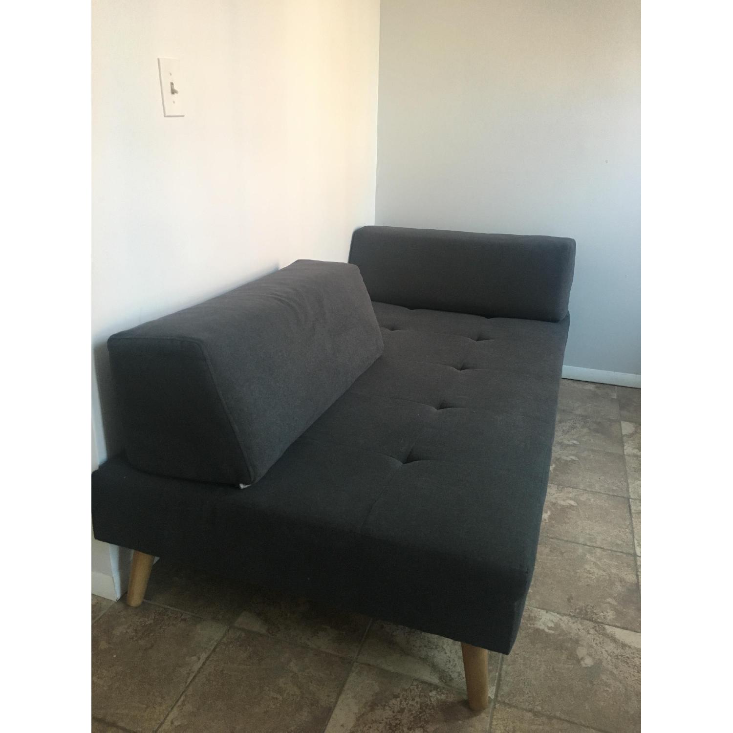 West Elm Retro Tillary Dark Grey Sofa - image-1