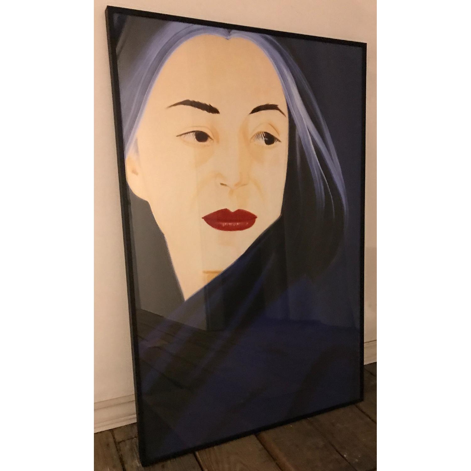 Alex Katz Large Framed Print - Ada Black Scarf - image-2