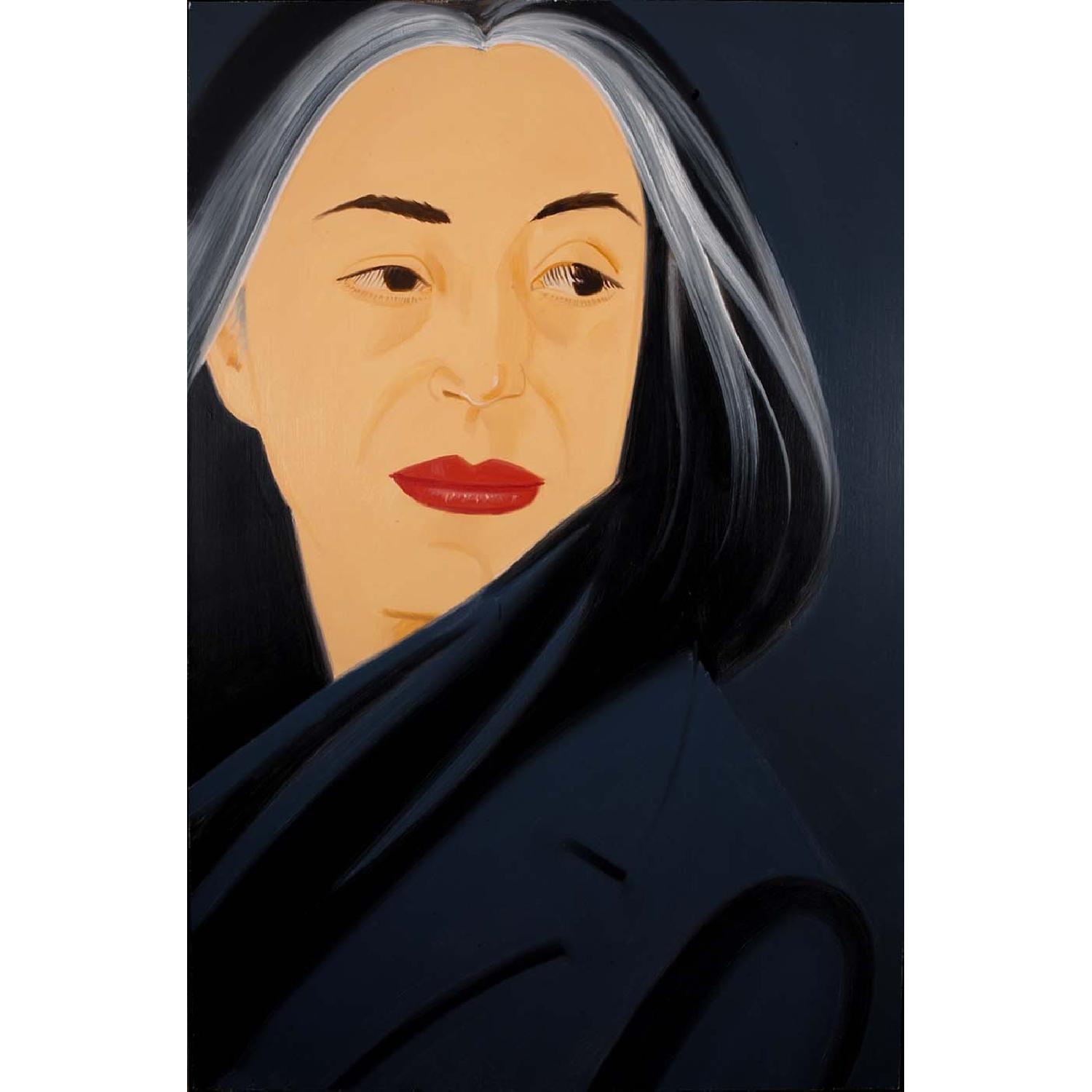 Alex Katz Large Framed Print - Ada Black Scarf - image-4