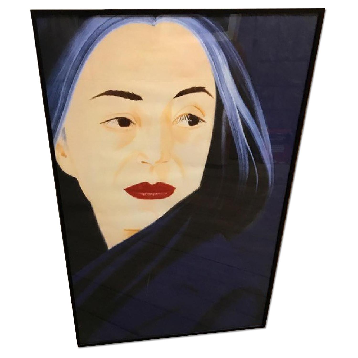 Alex Katz Large Framed Print - Ada Black Scarf - image-5