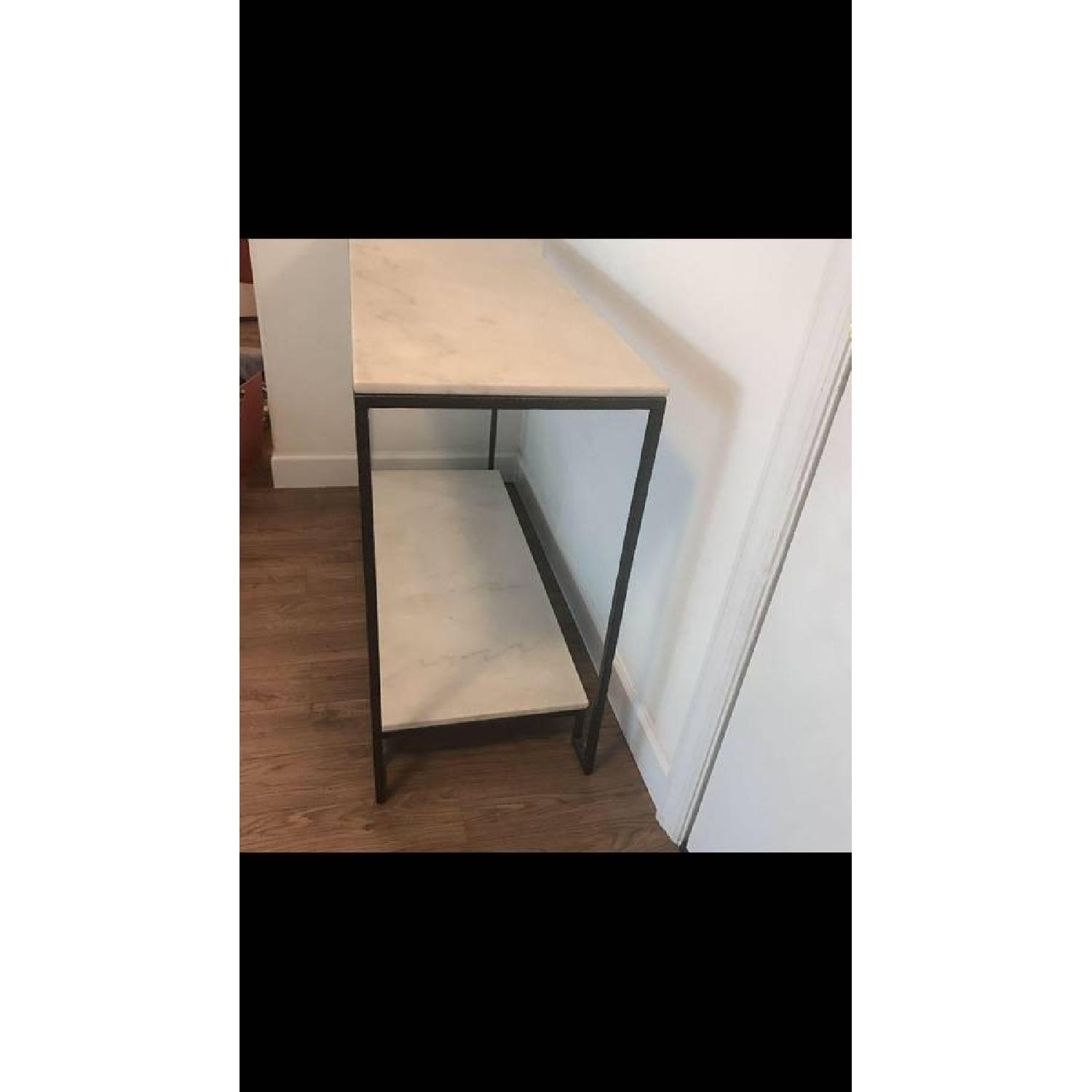 Carrara Marble 2 Tier Console Table - image-4