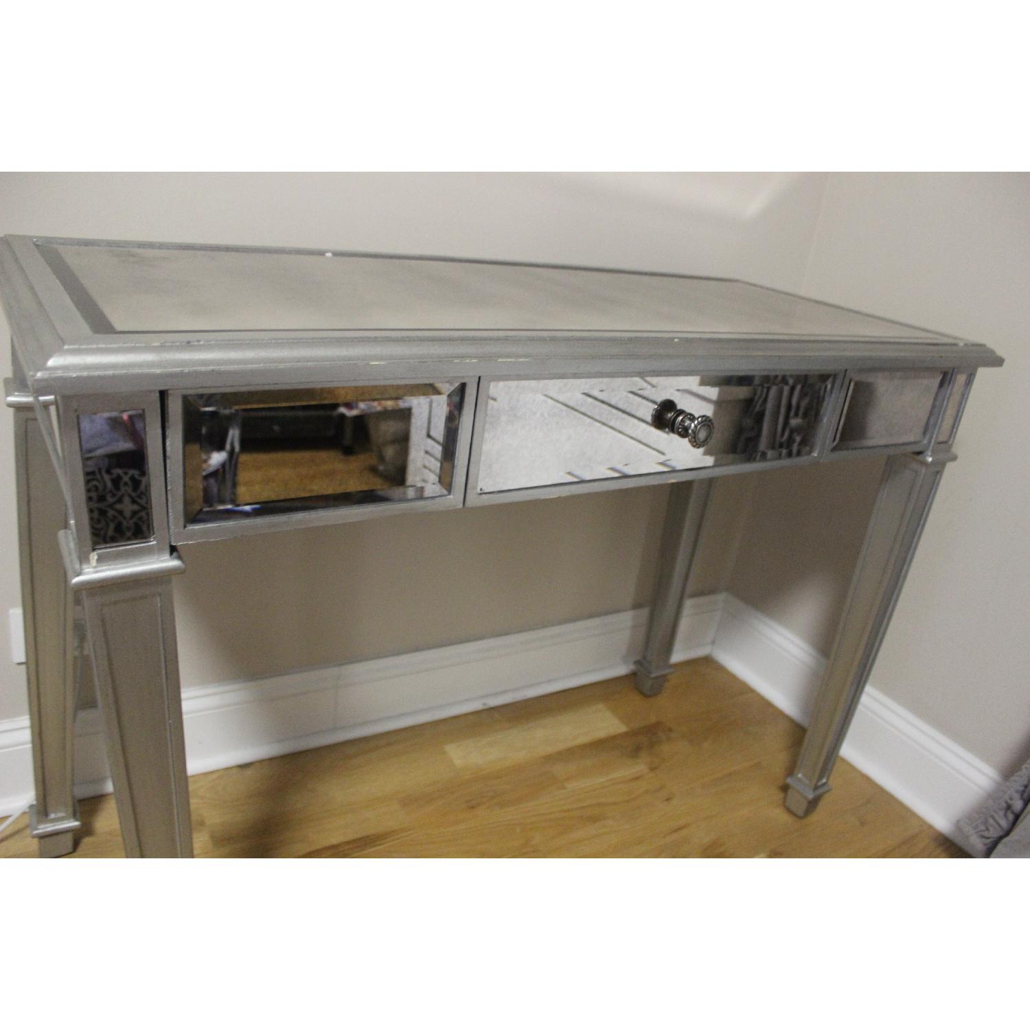 Pier 1 Hayworth Collection Silver Vanity Table - image-4